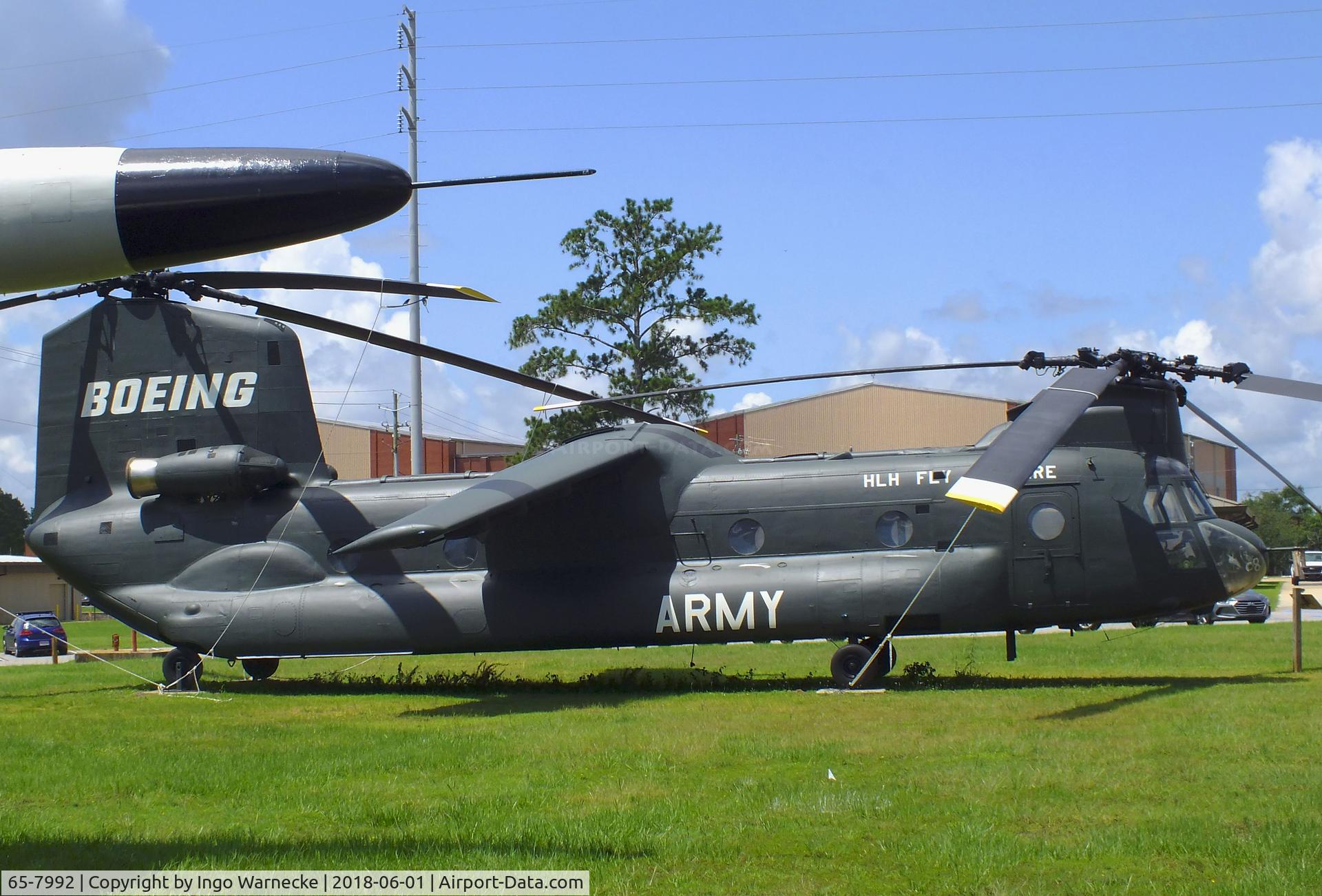 65-7992, 1965 Boeing Vertol CH-47A Chinook C/N B.164, Boeing Vertol 347 (Fly By Wire), converted from a CH-47A Chinook, at the US Army Aviation Museum, Ft. Rucker AL