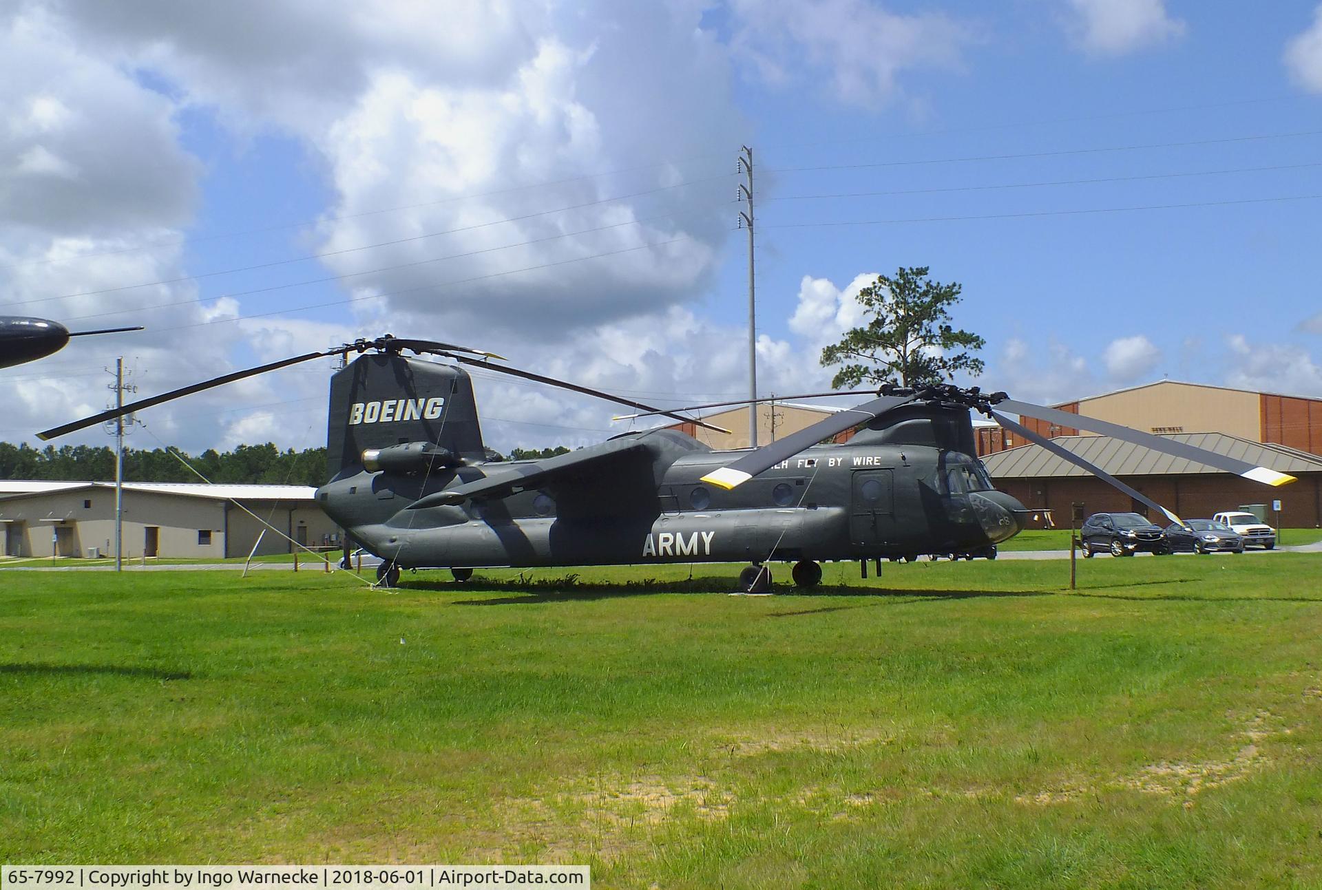 65-7992, 1965 Boeing Vertol CH-47A Chinook C/N B.164, Boeing Vertol 347 (Fly By Wire), converted from a CH-47A Chinook, at the US Army Aviation Museum, Ft. Rucker AL