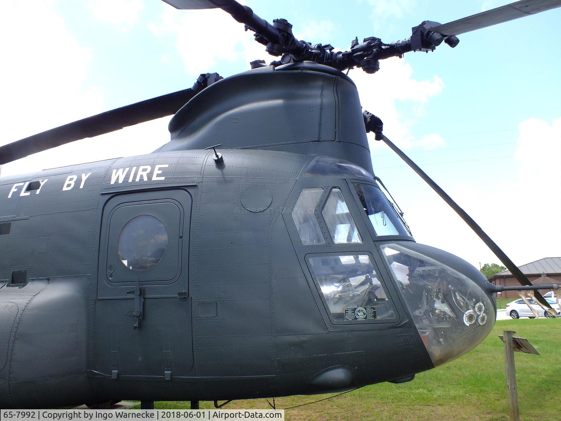 65-7992, 1965 Boeing Vertol CH-47A Chinook C/N B.164, Boeing Vertol 347 (Fly By Wire), converted from a CH-47A Chinook, at the US Army Aviation Museum, Ft. Rucker AL