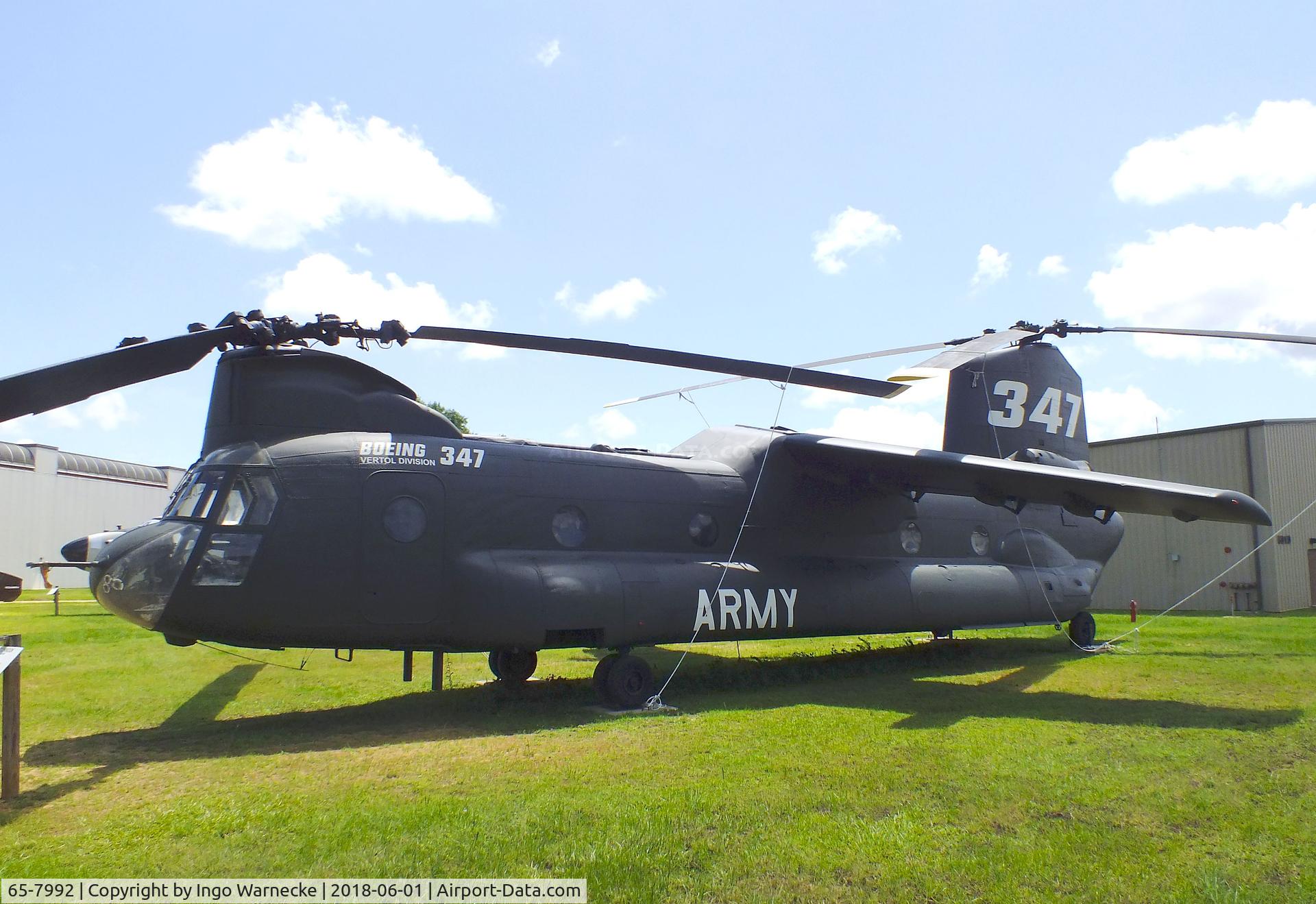 65-7992, 1965 Boeing Vertol CH-47A Chinook C/N B.164, Boeing Vertol 347 (Fly By Wire), converted from a CH-47A Chinook, at the US Army Aviation Museum, Ft. Rucker AL