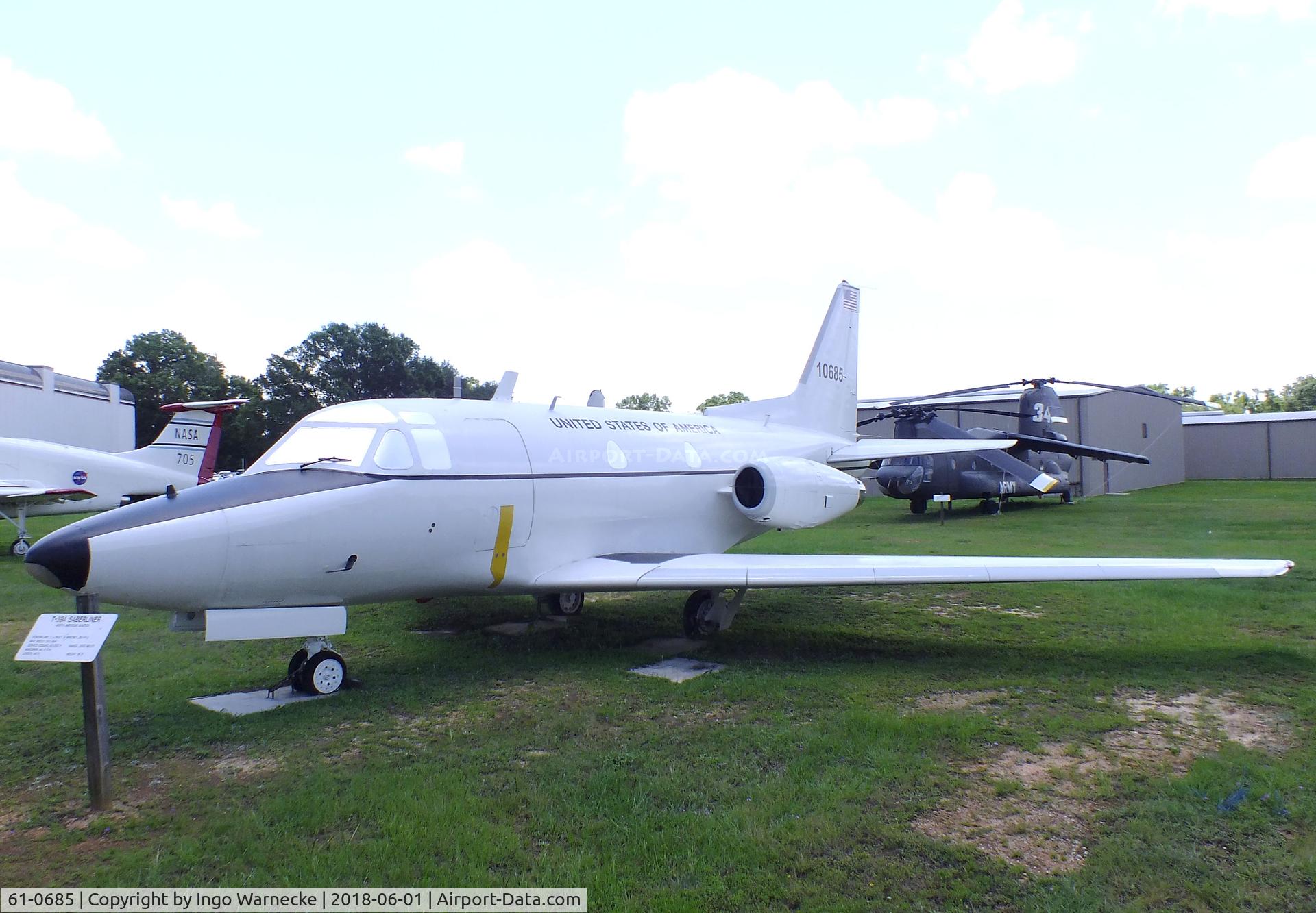 61-0685, 1961 North American CT-39A Sabreliner C/N 265-88, North America  CT-39A Sabreliner VIP-Transport at the US Army Aviation Museum, Ft. Rucker AL