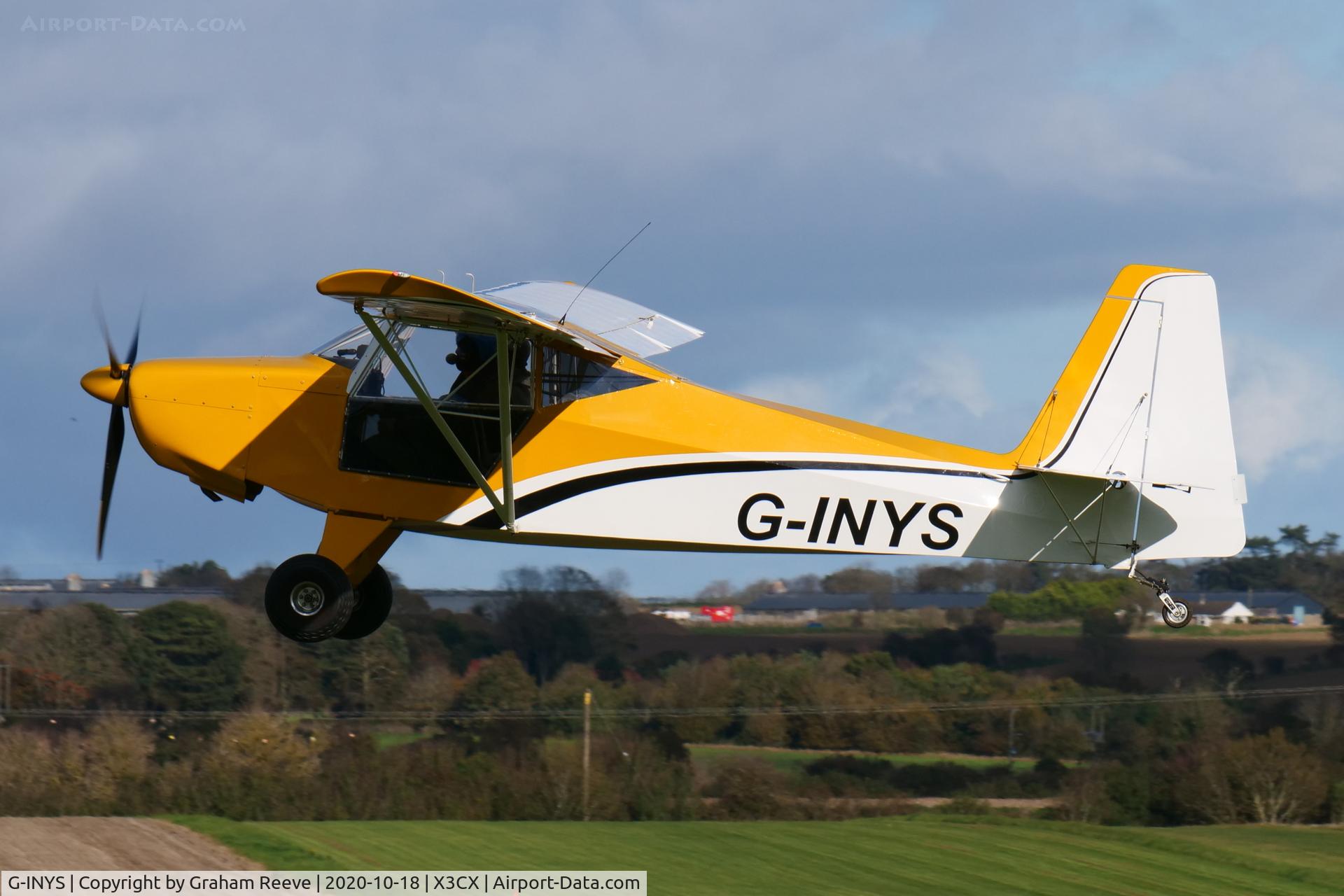 G-INYS, 2018 TLAC Sherwood Scout C/N LAA 345-15538, Departing from Northrepps.