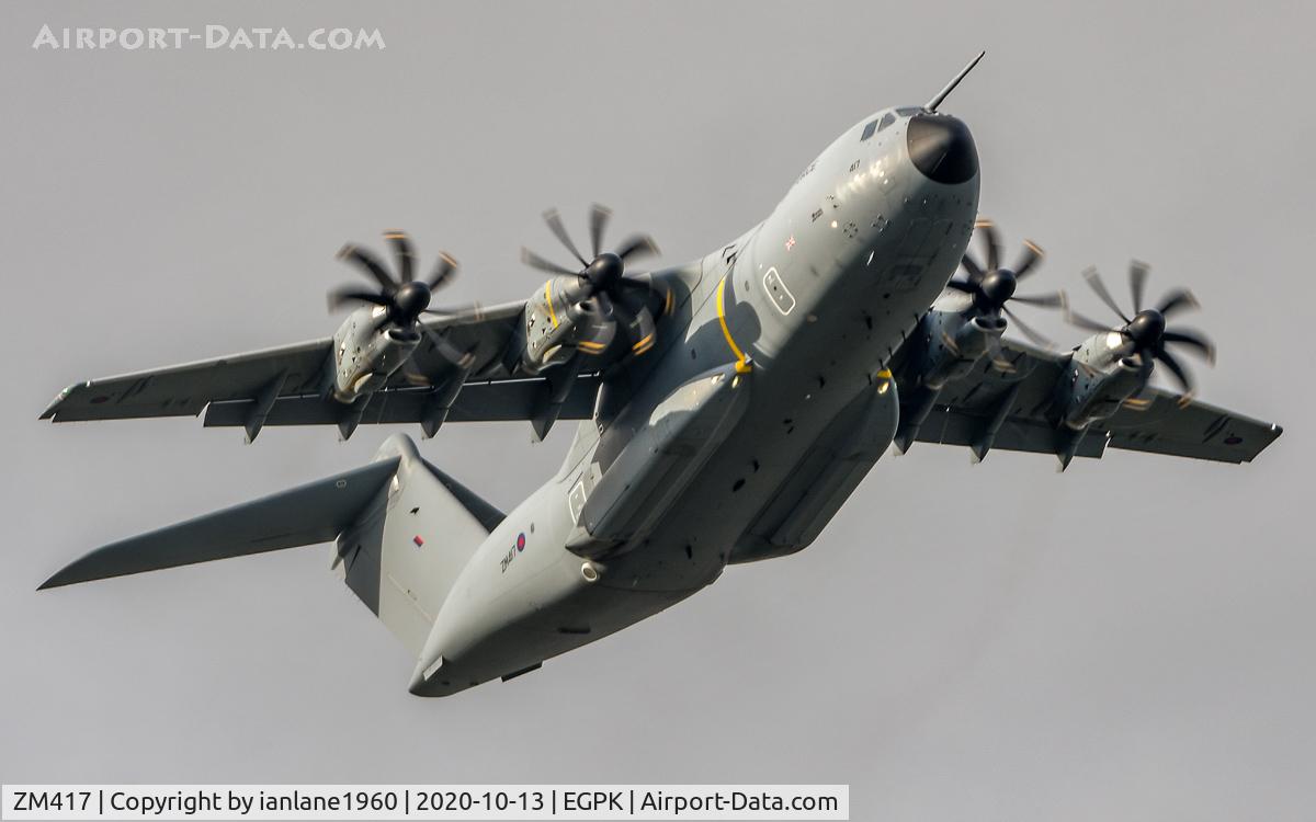 ZM417, 2017 Airbus A400M Atlas C.1 C/N 060, Missed approach practice