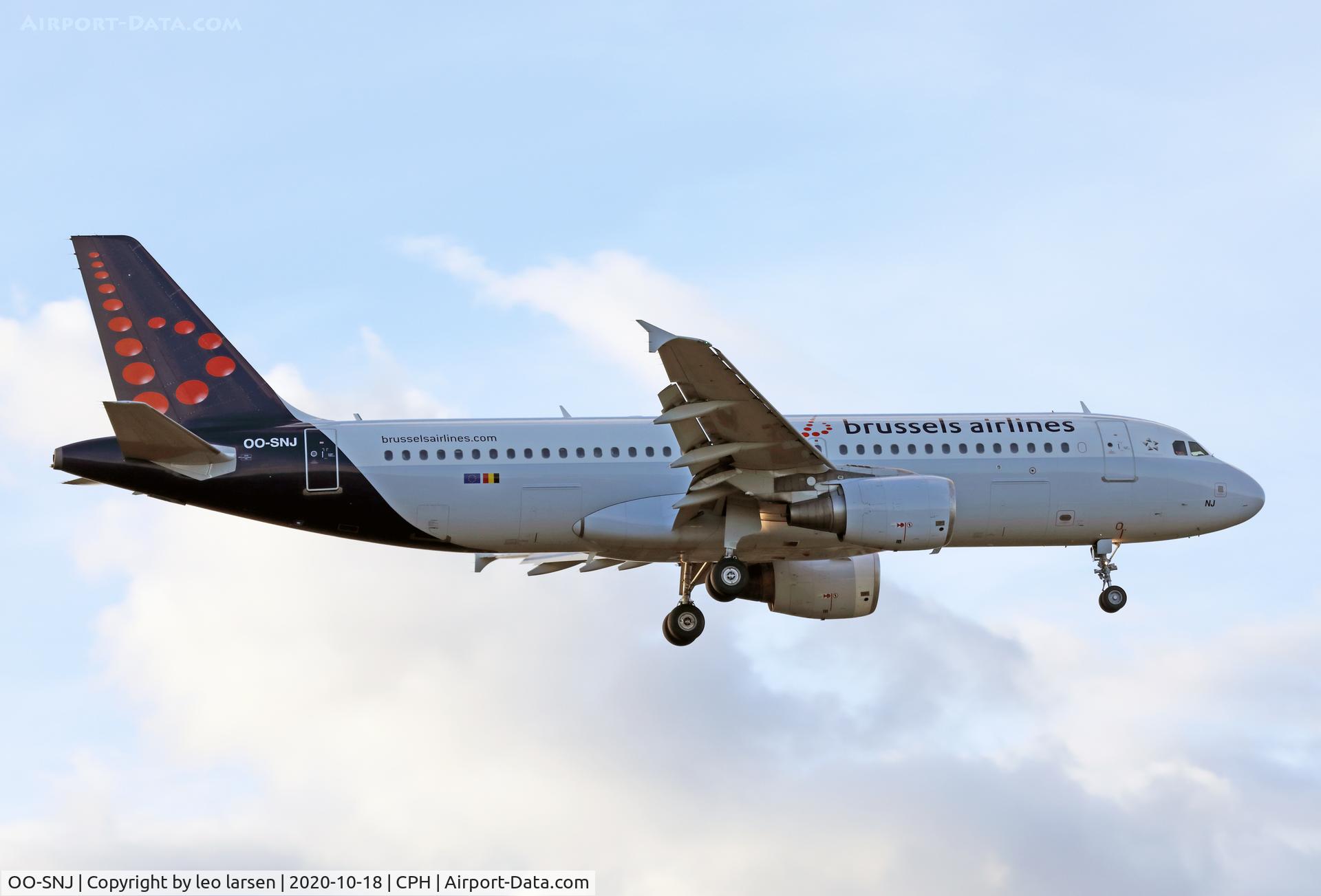 OO-SNJ, 2007 Airbus A320-214 C/N 3161, Copenhagen 18.10,2020