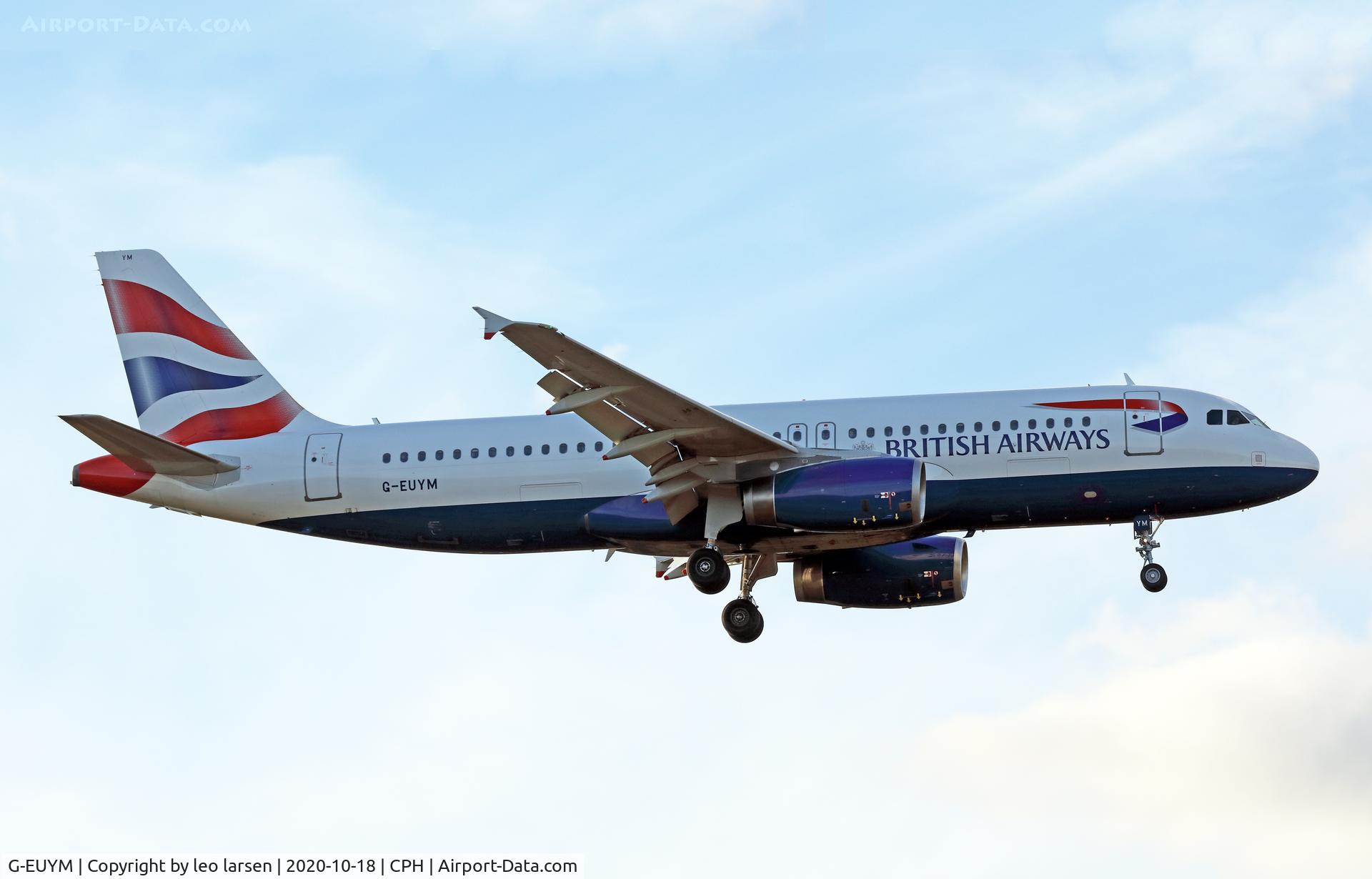 G-EUYM, 2011 Airbus A320-232 C/N 4791, Copenhagen 18.10.2020