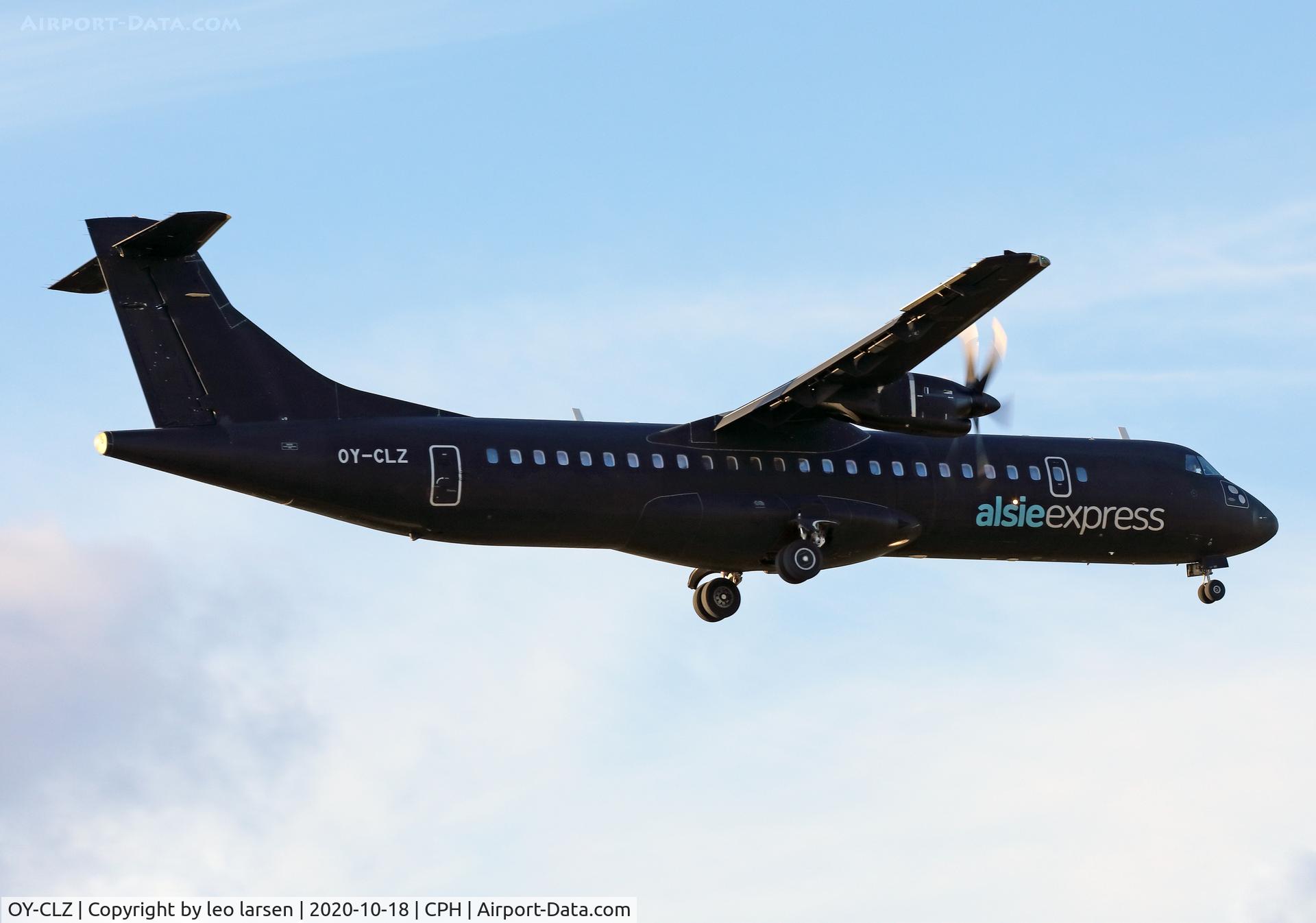 OY-CLZ, 2008 ATR 72-212A C/N 818, Copenhagen 18.10.2020