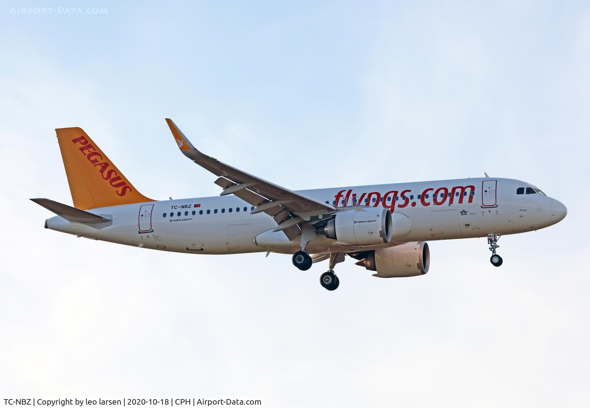 TC-NBZ, 2019 Airbus A320-251NEO C/N 8792, Copenhagen  18.10.2020