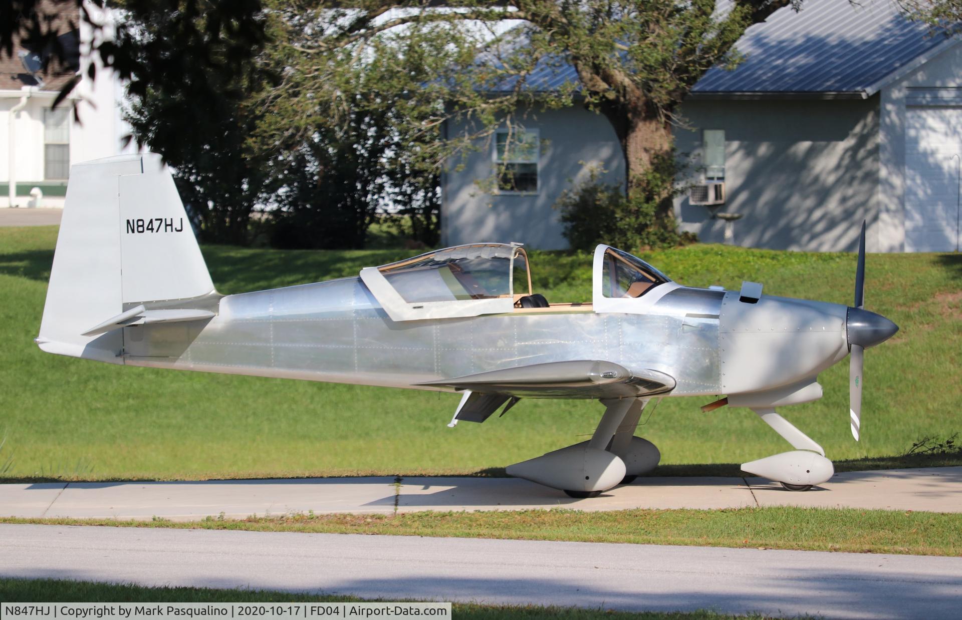 N847HJ, 2020 Vans RV-7A C/N 74293, Vans RV-7A