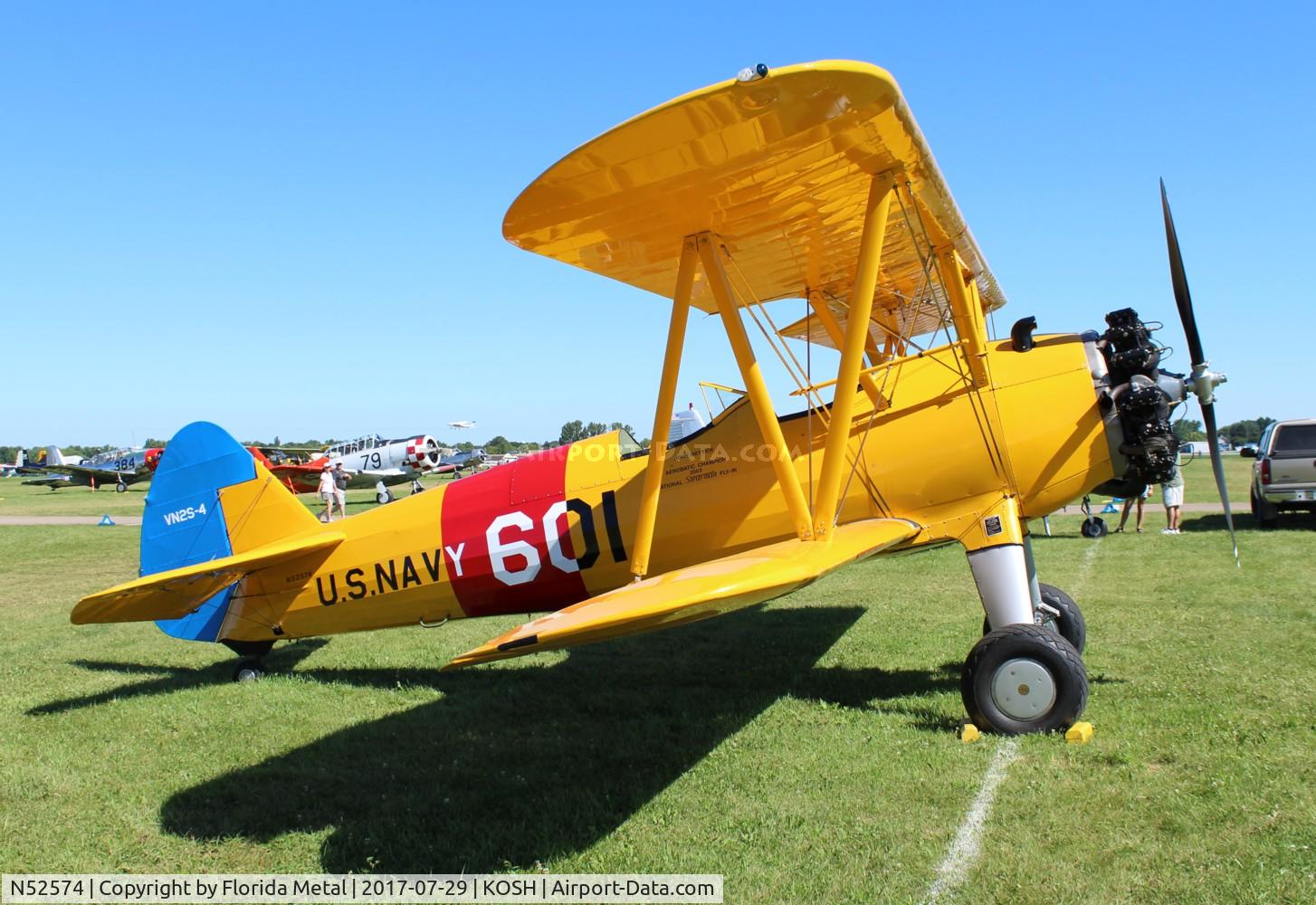 N52574, 1943 Boeing A75N1(PT17) C/N 75-4948, Stearman N2S
