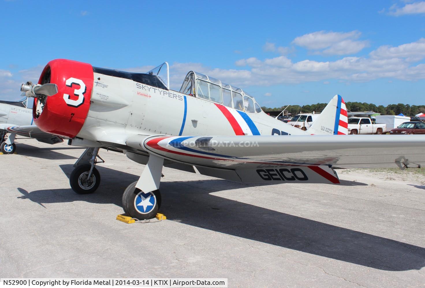 N52900, 1940 North American SNJ-2 Texan C/N 2010, Geico Skytypers