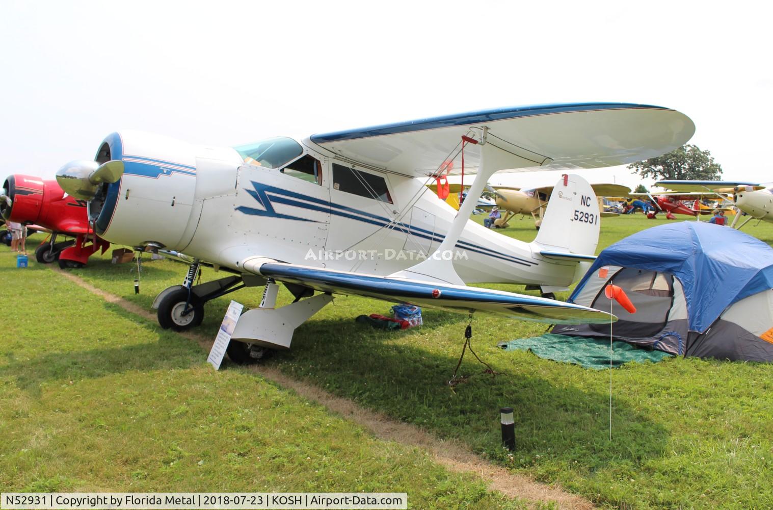 N52931, 1943 Beech D17S Staggerwing C/N 4833, Beech 17 Staggerwing