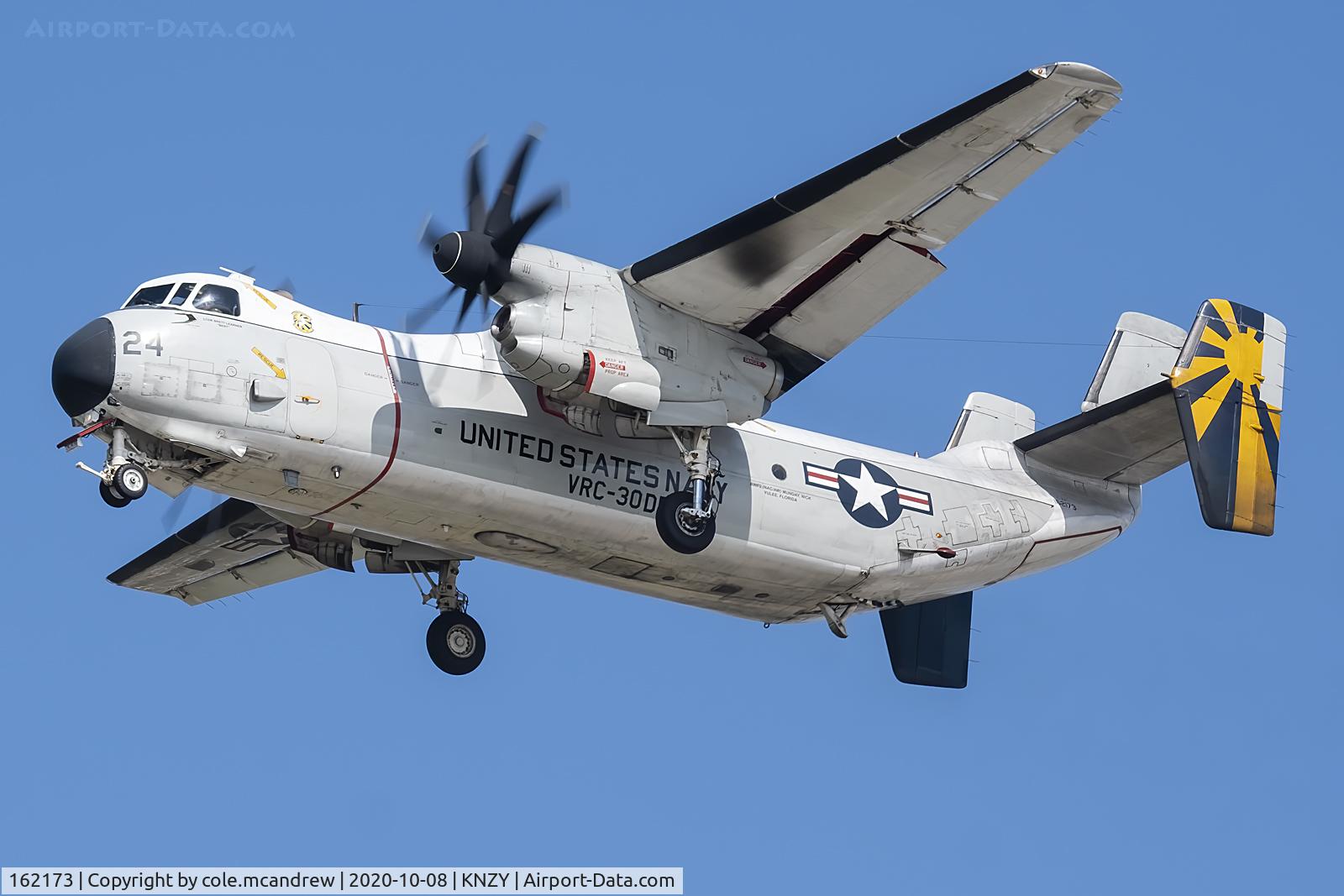 162173, Grumman C-2A Greyhound C/N 53, PSWRD24 arriving into NZY