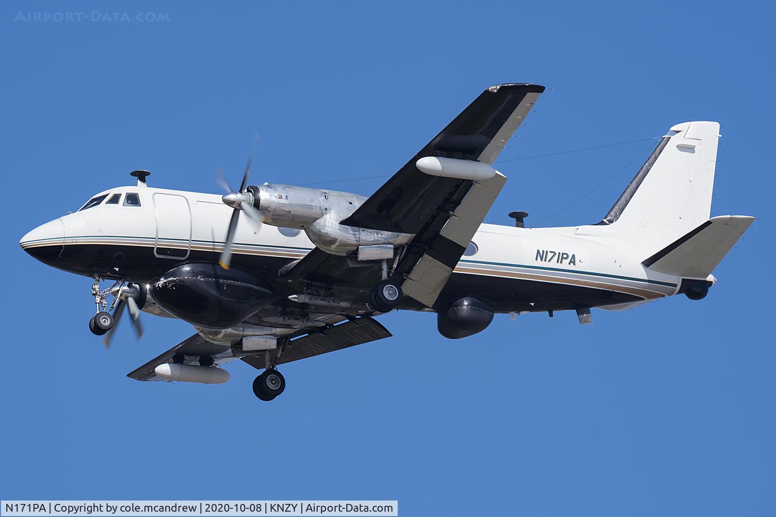 N171PA, 1968 Grumman G-159 Gulfstream 1 C/N 192, N171PA arriving into NZY