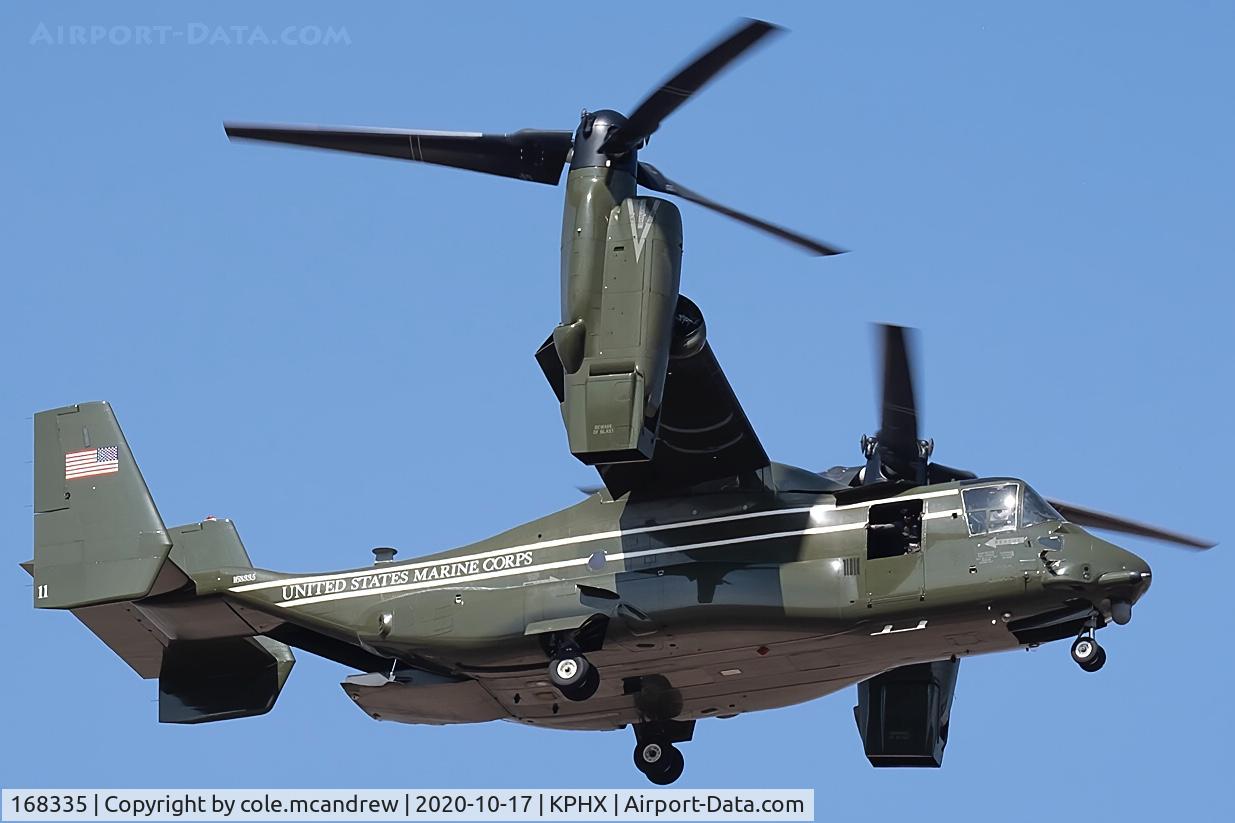 168335, 2014 Bell-Boeing MV-22B Osprey C/N D0238, NIGHTHAWK 31 Flight of Four arriving into Phoenix to accompany POTUS to Prescott