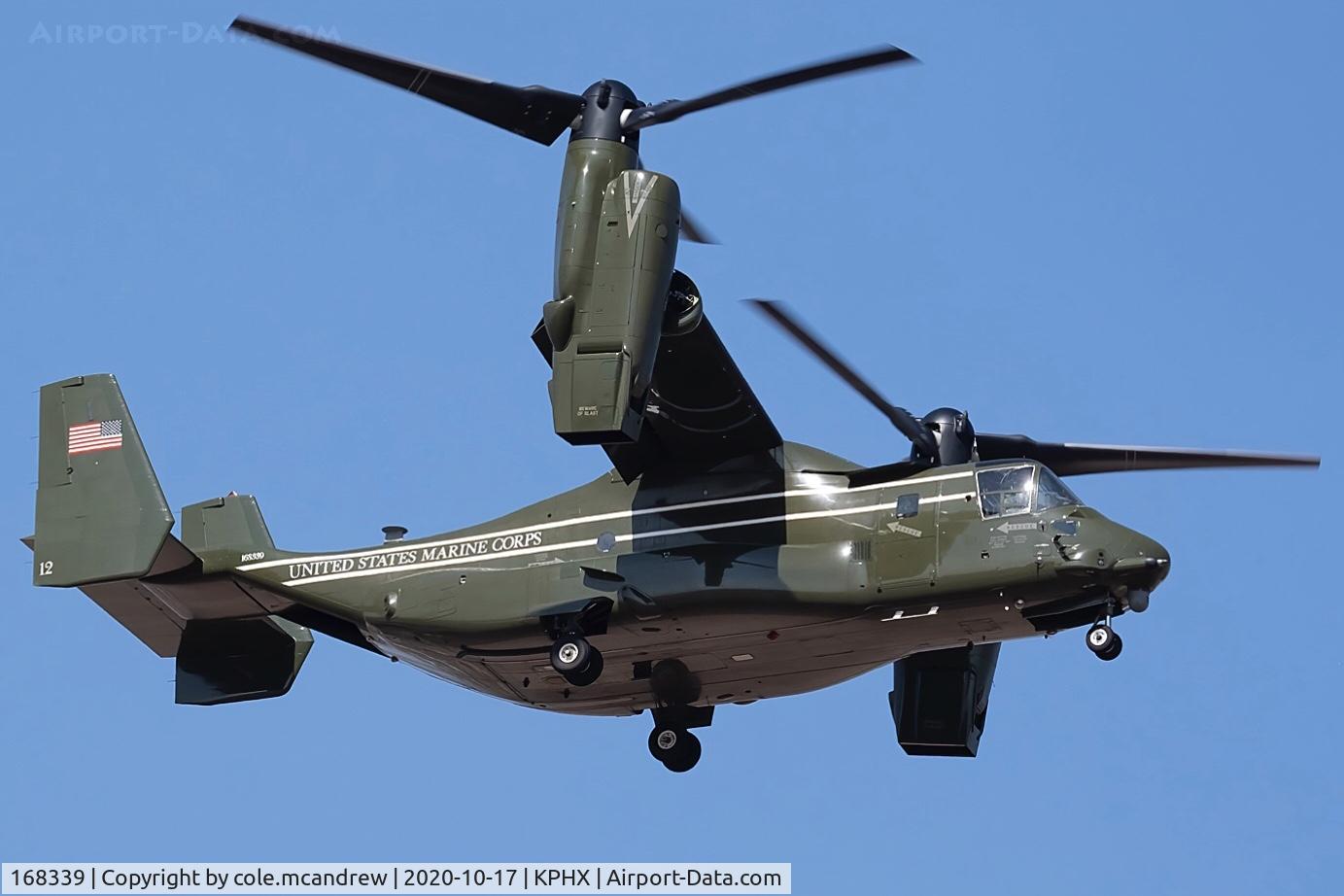 168339, 2014 Bell-Boeing MV-22B Osprey C/N D0242, NIGHTHAWK 31 Flight of Four arriving into Phoenix to accompany POTUS to Prescott