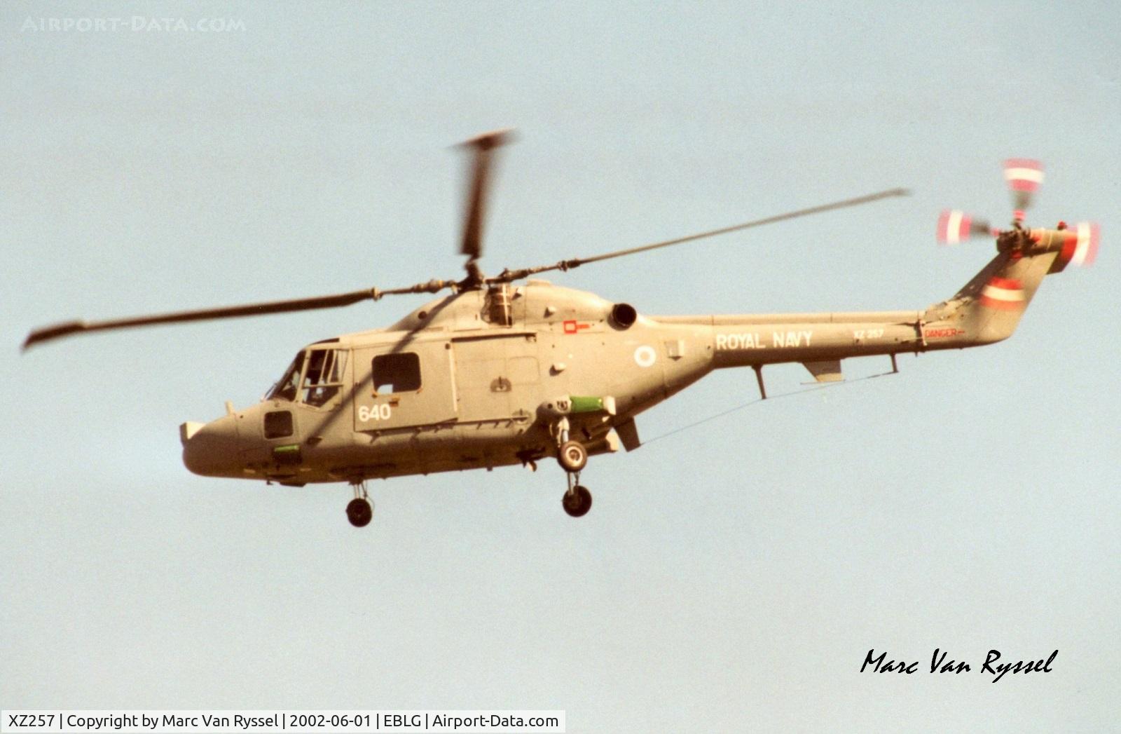XZ257, Westland Lynx HAS.2 C/N 103, Heli days at Bierset.