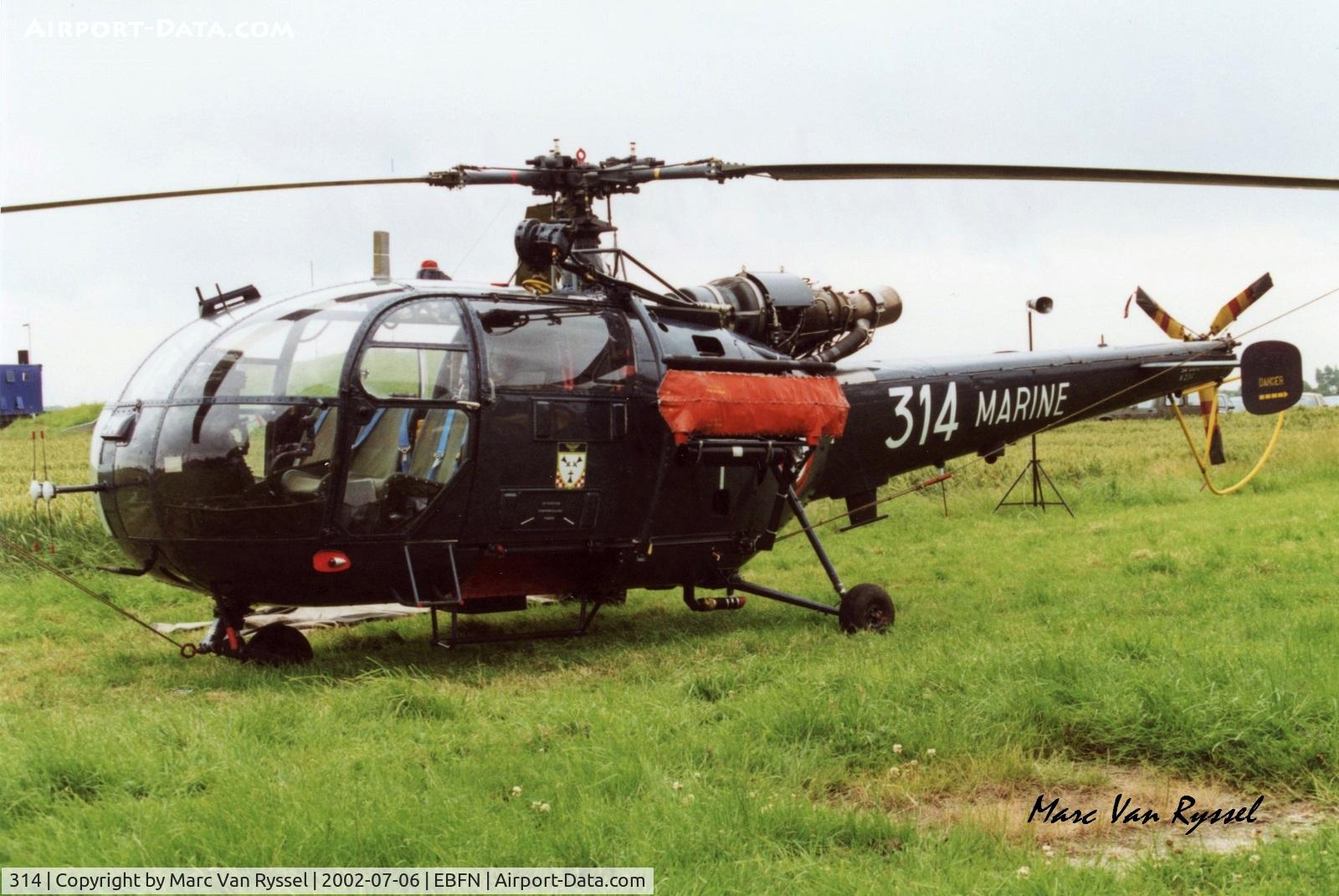 314, Aérospatiale SA-319B Alouette III C/N 2314, At Koksijde airshow 2002.