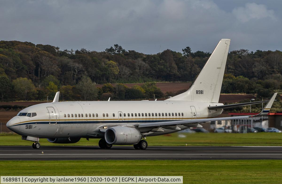 168981, 2014 Boeing C-40A (737-7AF) Clipper C/N 43828, 168981 at Prestwick