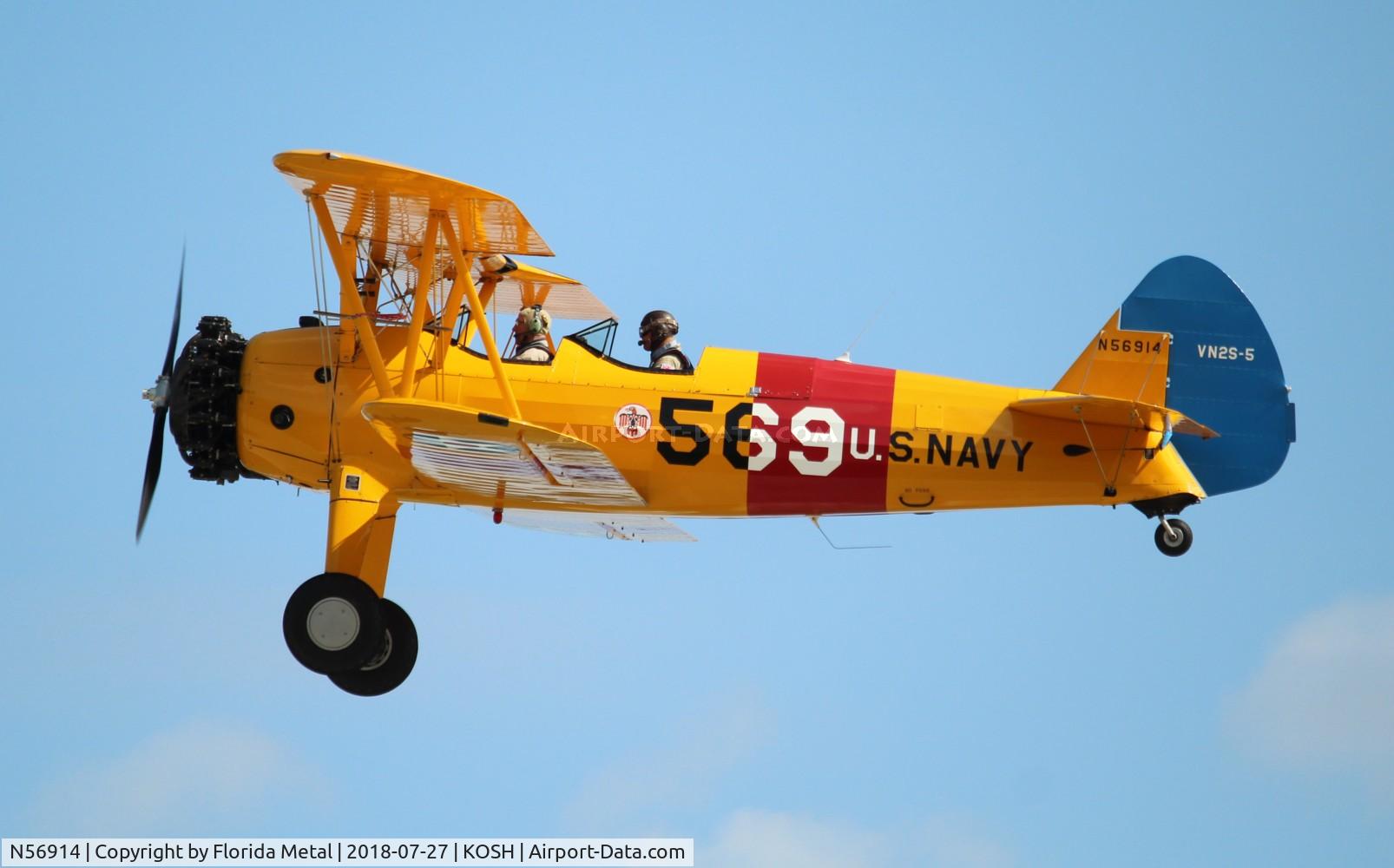 N56914, 1942 Boeing A75N1(PT17) C/N 75-2101, Stearman N2S