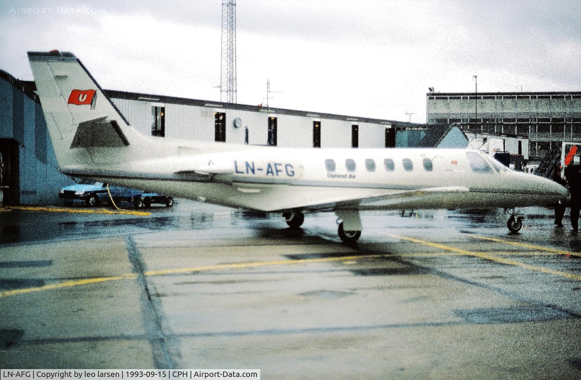 LN-AFG, 1980 Cessna 551 Citation II/SP C/N 551-0223, Copenhagen 15.9.93