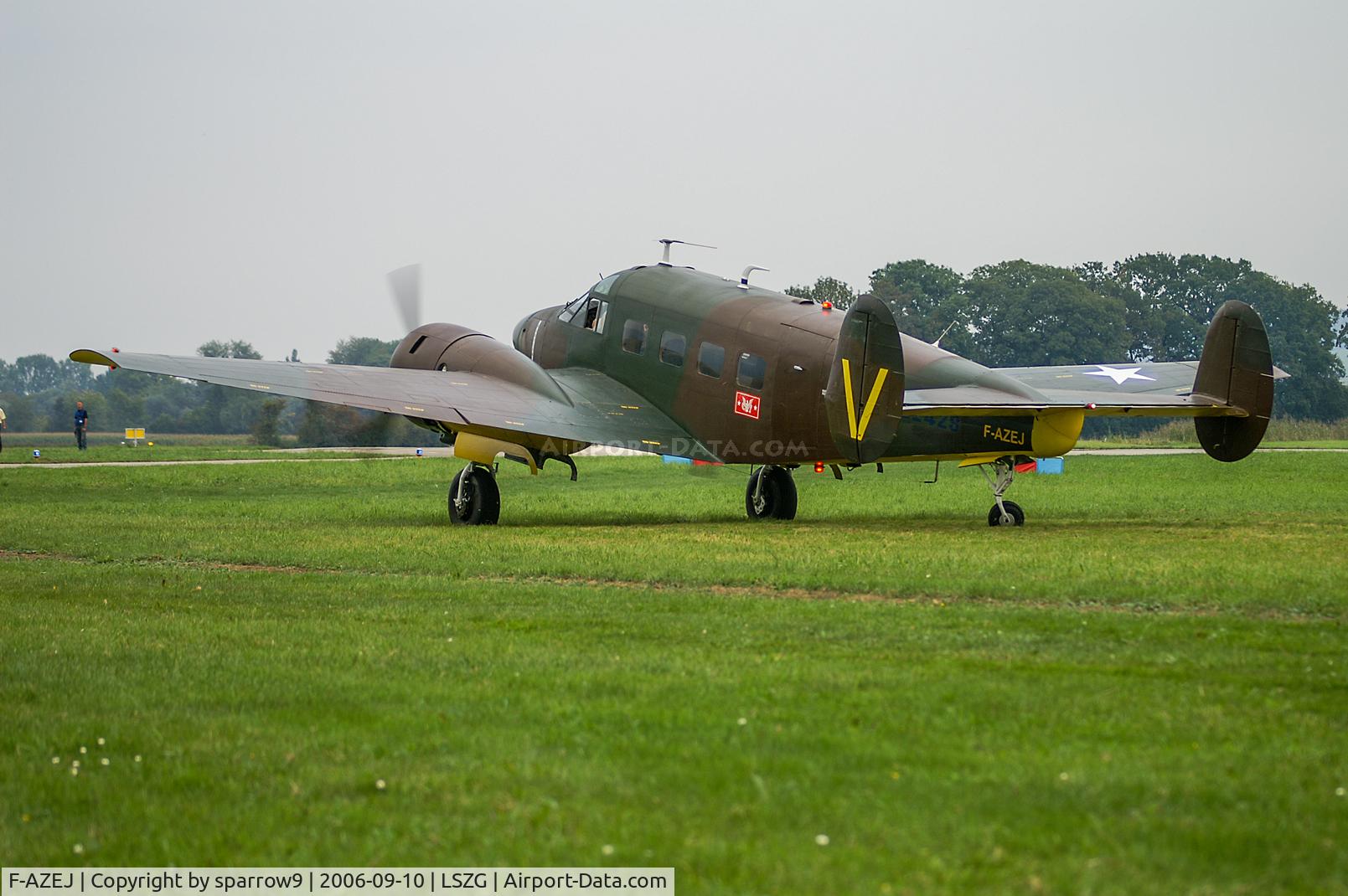 F-AZEJ, 1958 Beech E18S C/N BA-359, Airshow Grenchen