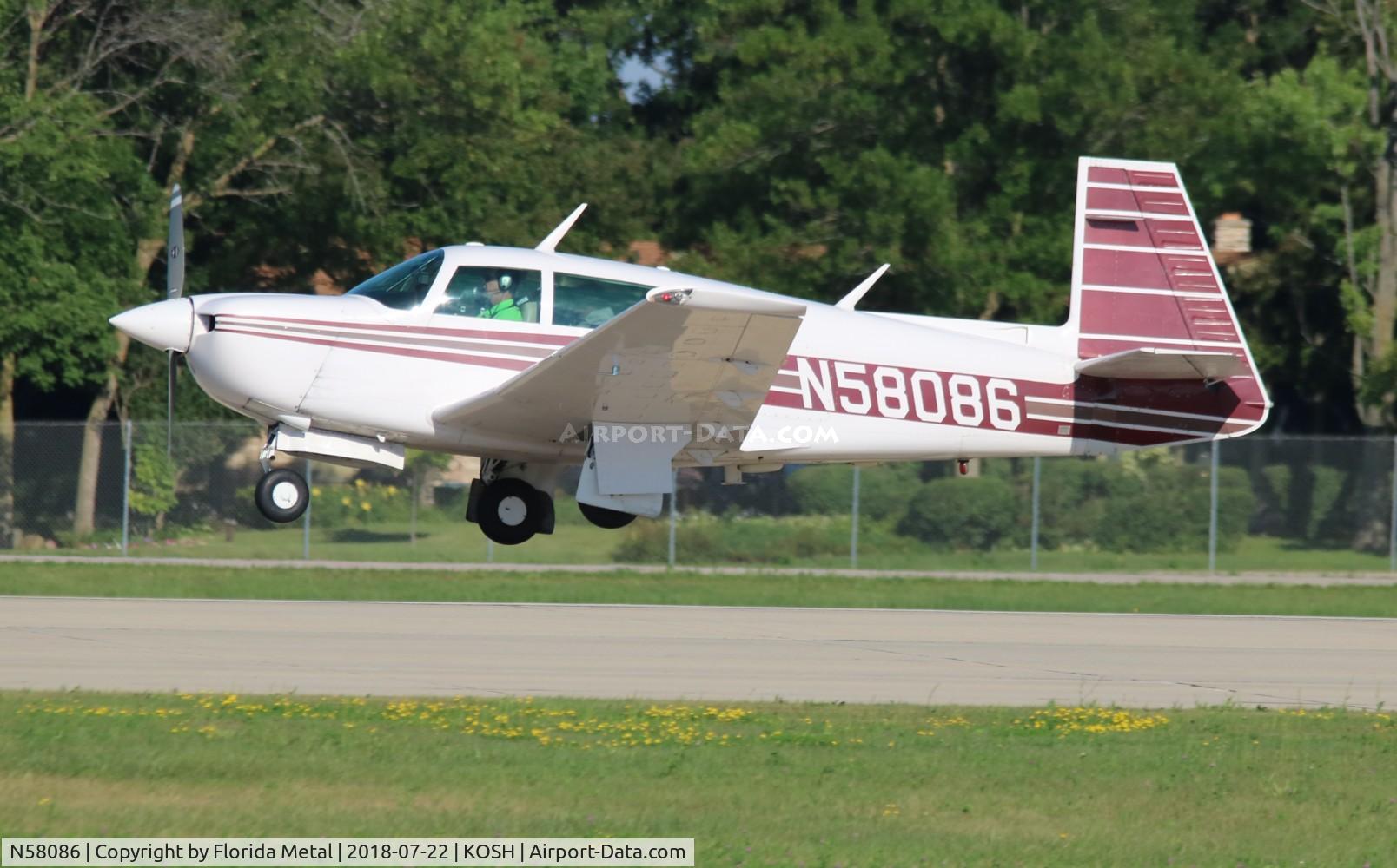 N58086, 1985 Mooney M20J 201 C/N 24-1552, Mooney M20J