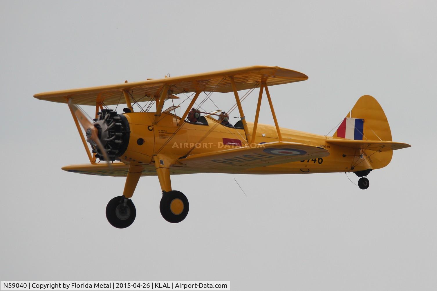 N59040, 1942 Boeing A75 C/N 75-3796, Stearman N2S
