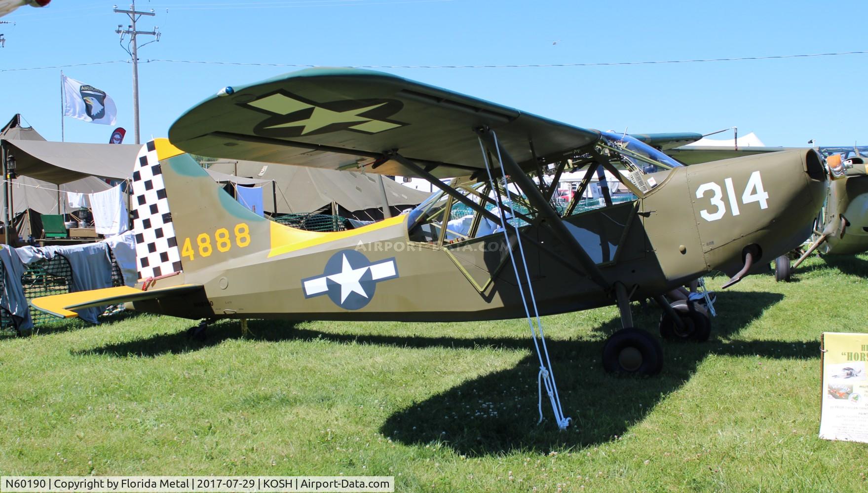 N60190, 1945 Stinson L-5 Sentinel C/N 76-91, Stinson L-5