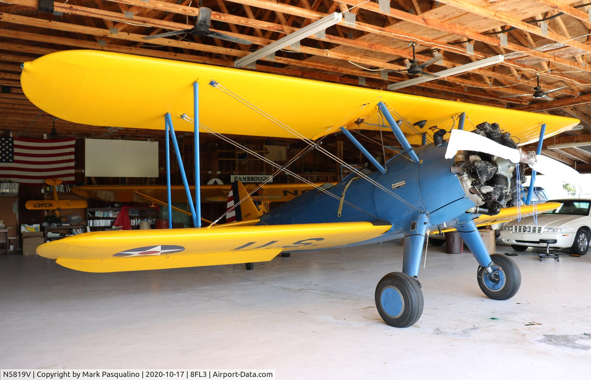 N5819V, 1943 Boeing B75N1 C/N 75-8007, Stearman