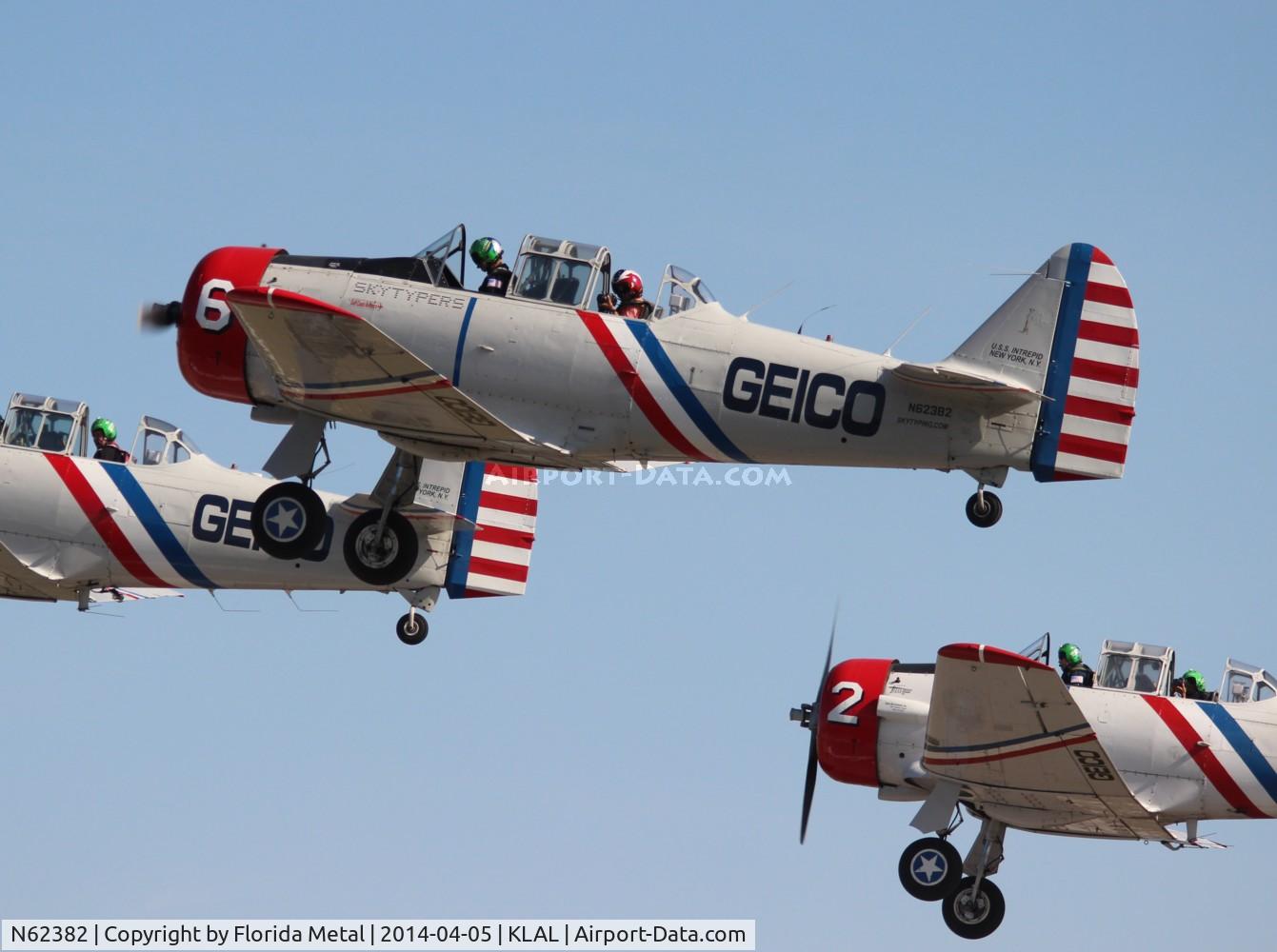N62382, 1940 North American SNJ-2 Texan C/N 2039, Geico Skytypers