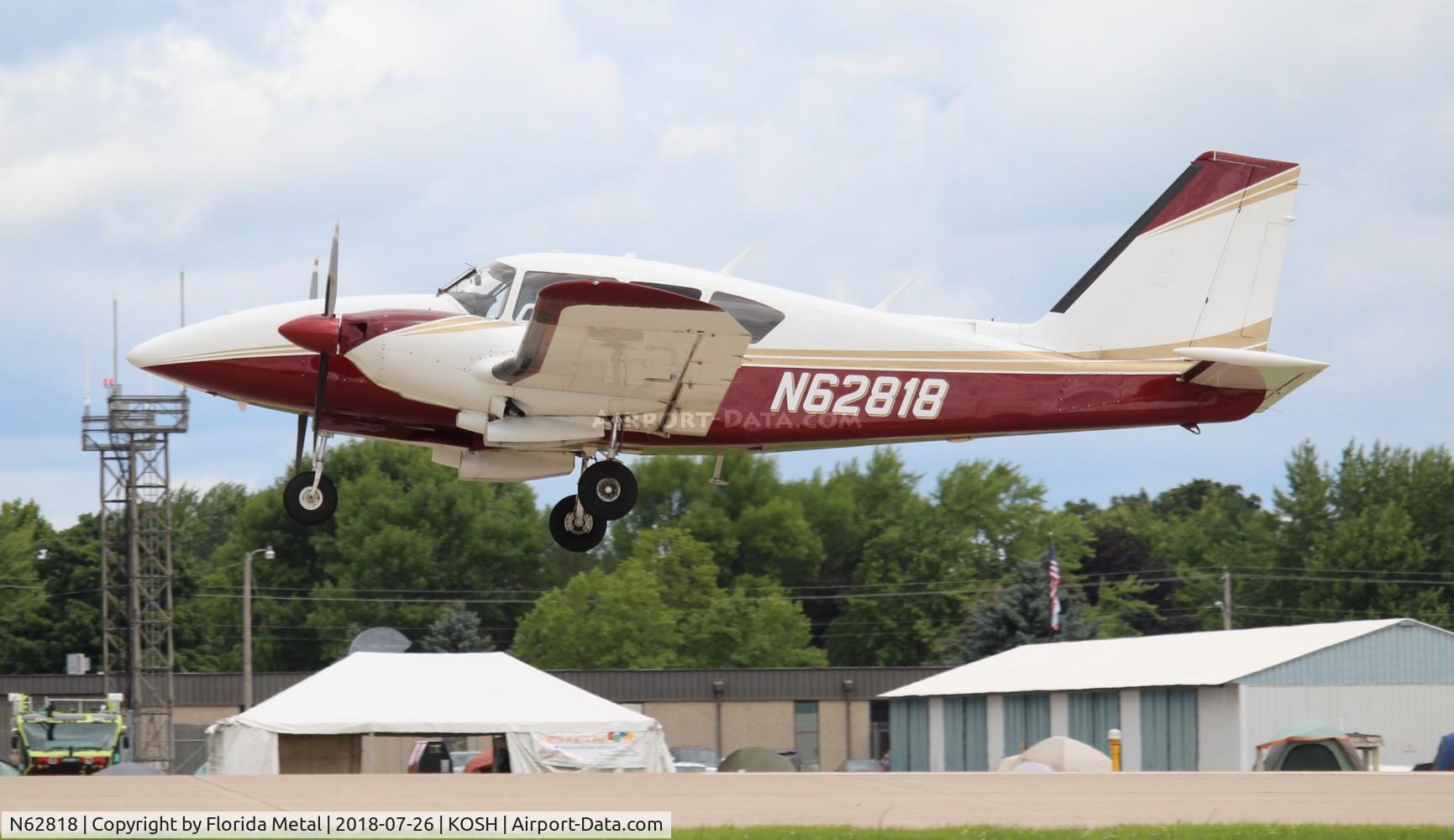 N62818, 1976 Piper PA-23-250 C/N 27-7754051, PA-23 Aztec