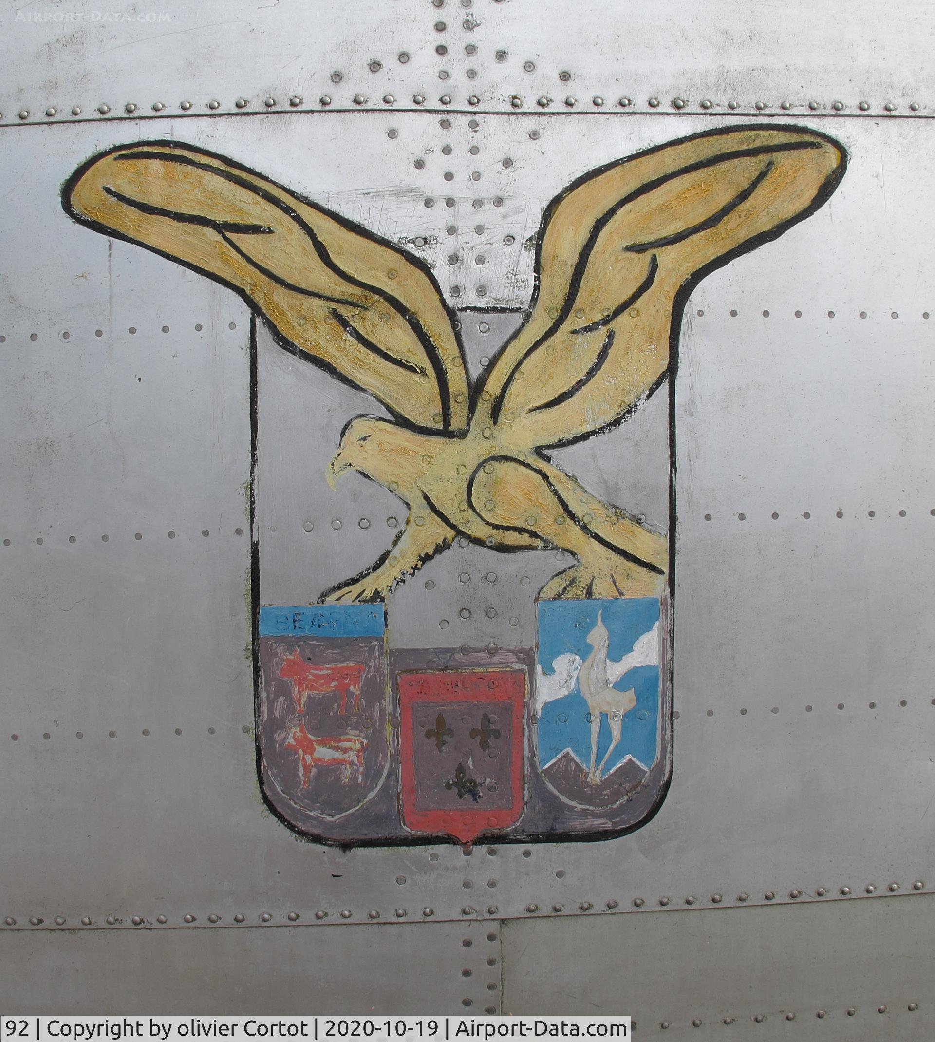 92, Nord N-2501F Noratlas C/N 92, French transport wing insigna