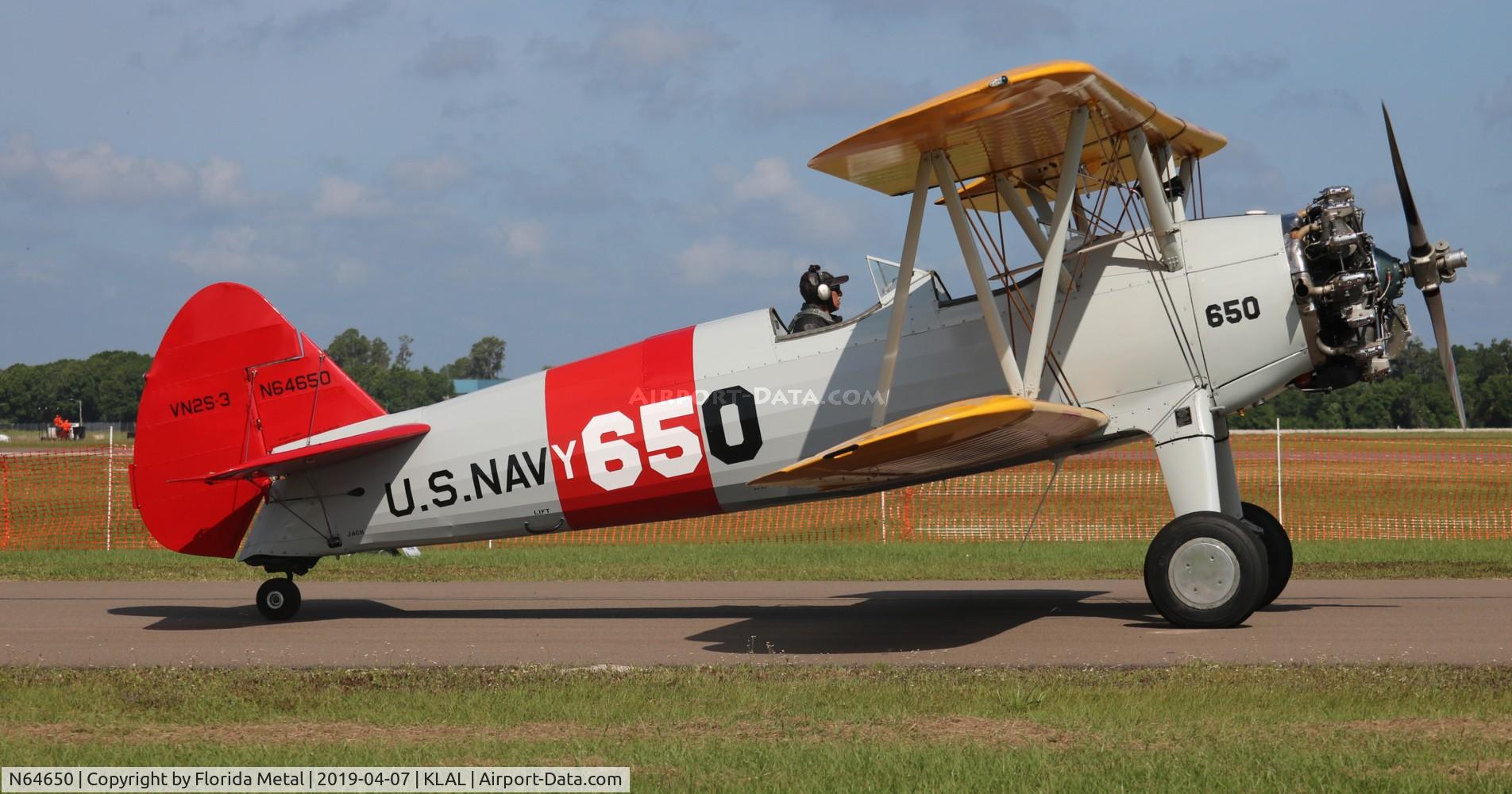 N64650, 1942 Boeing B75N1 C/N 75-6534, Stearman N2S