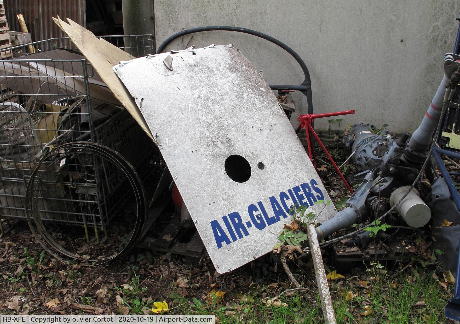 HB-XFE, 1975 Aerospatiale SA-315B Lama C/N 2436, it seems the remains are in Savigny les Beaune, France