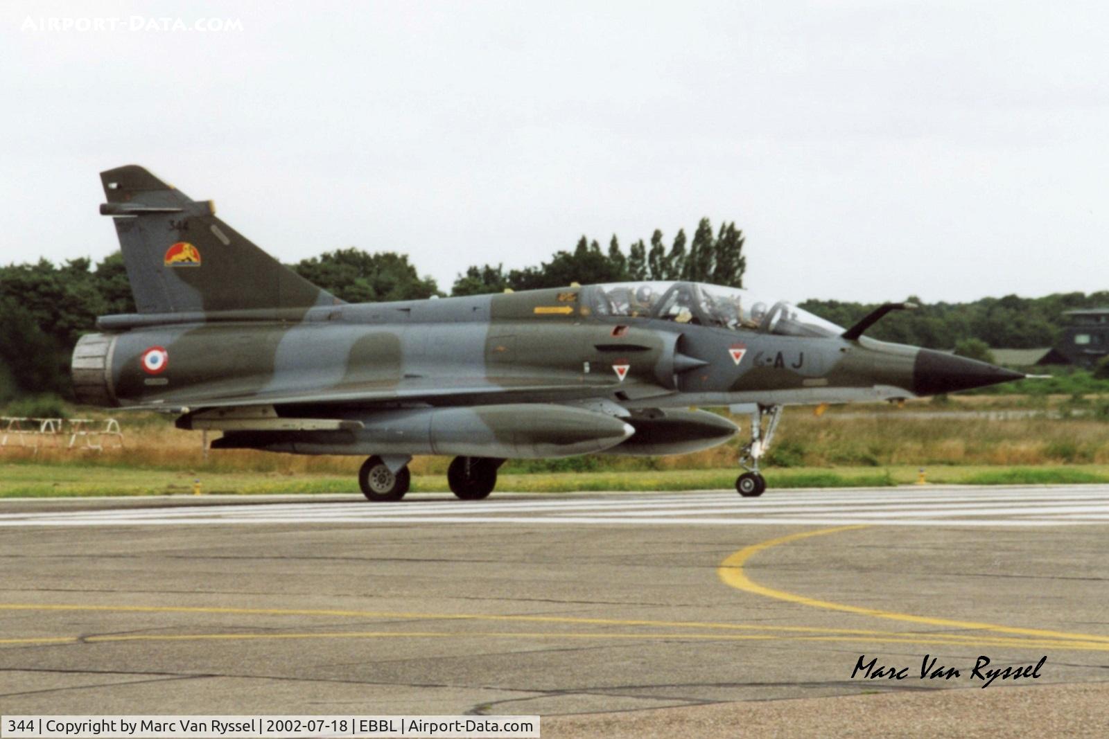 344, Dassault Mirage 2000N C/N not found 344, 344   4-AJ  during the Lion Meet at Kleine Brogel in 2002.