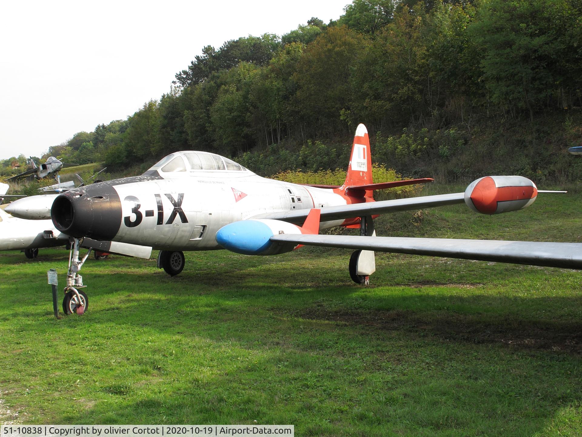 51-10838, 1951 Republic F-84G Thunderjet C/N 2542-1291B, ex Portugese AF