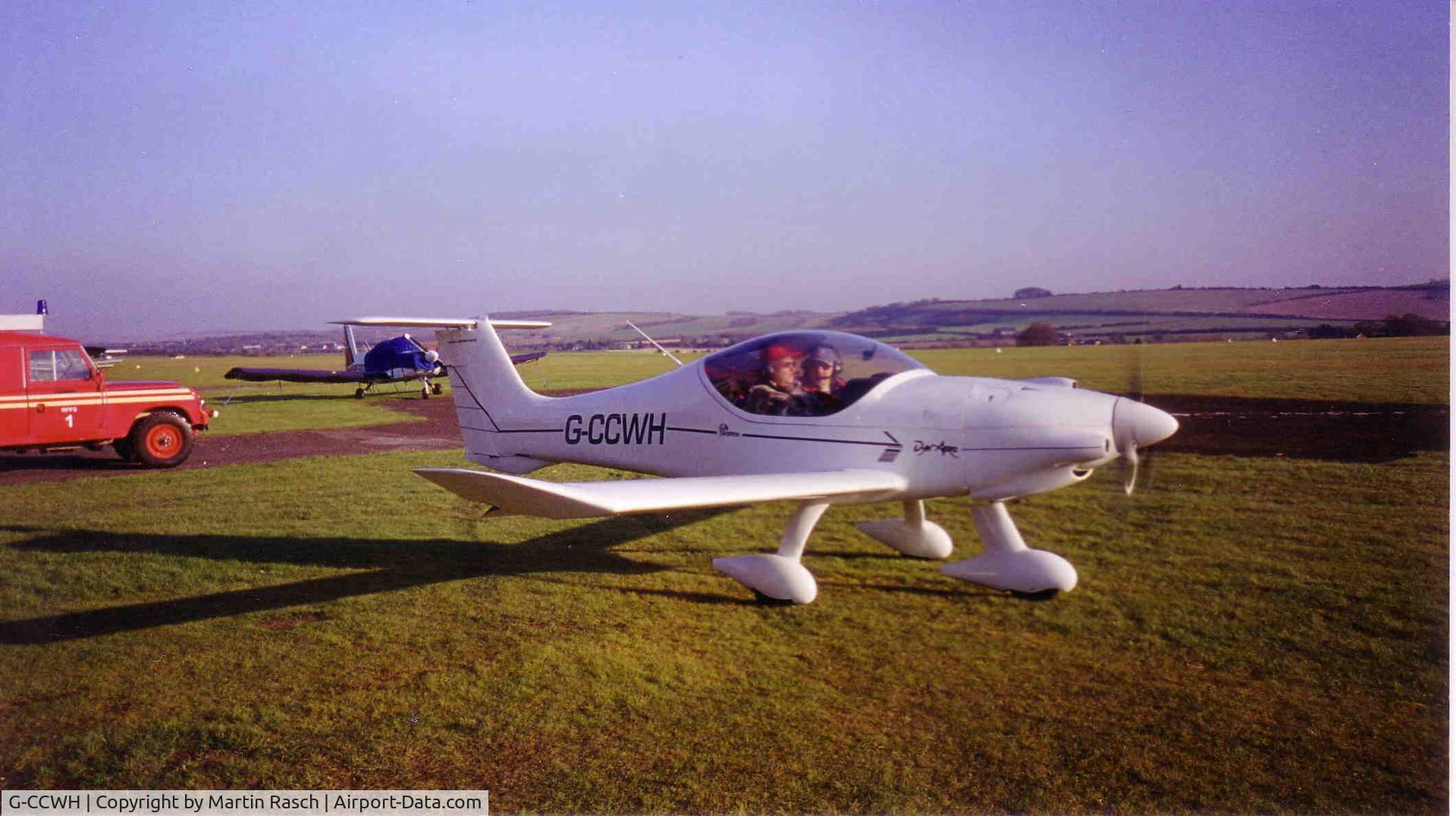 G-CCWH, 2004 Dyn'Aero MCR-01 C/N PFA 301-13949, Flying from Old Sarum where the plane was test flown and kept from new.