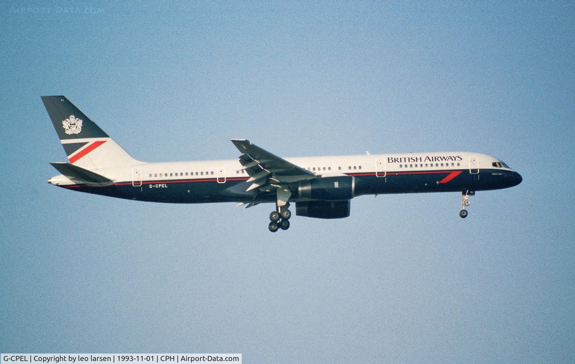G-CPEL, 1989 Boeing 757-236 C/N 24398, Copenhagen 1.11.1993