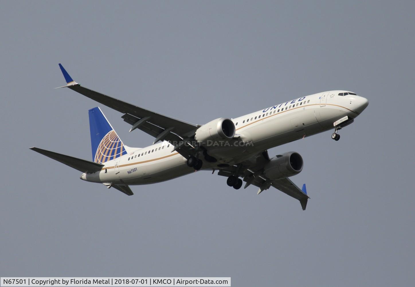 N67501, 2018 Boeing 737-9 MAX C/N 43430, United 737-9 MAX