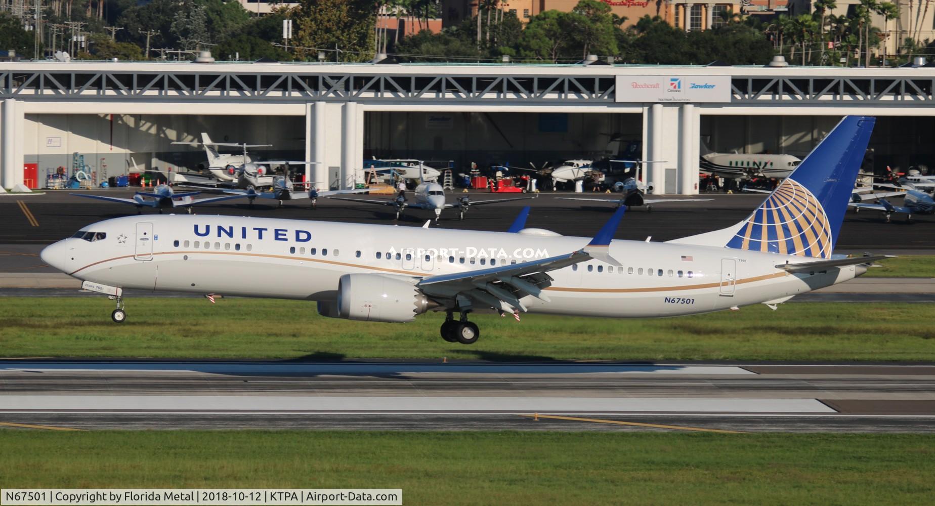N67501, 2018 Boeing 737-9 MAX C/N 43430, United 737-9 Max