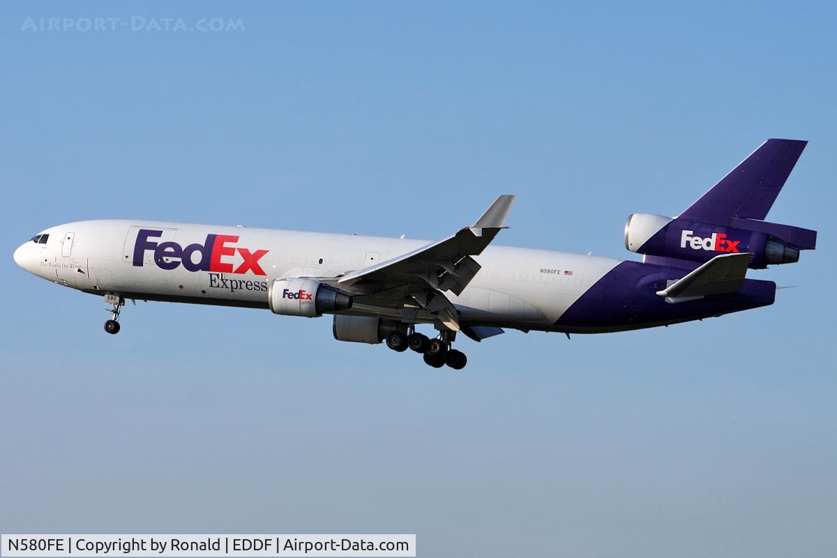 N580FE, 1993 McDonnell Douglas MD-11F C/N 48471, at fra