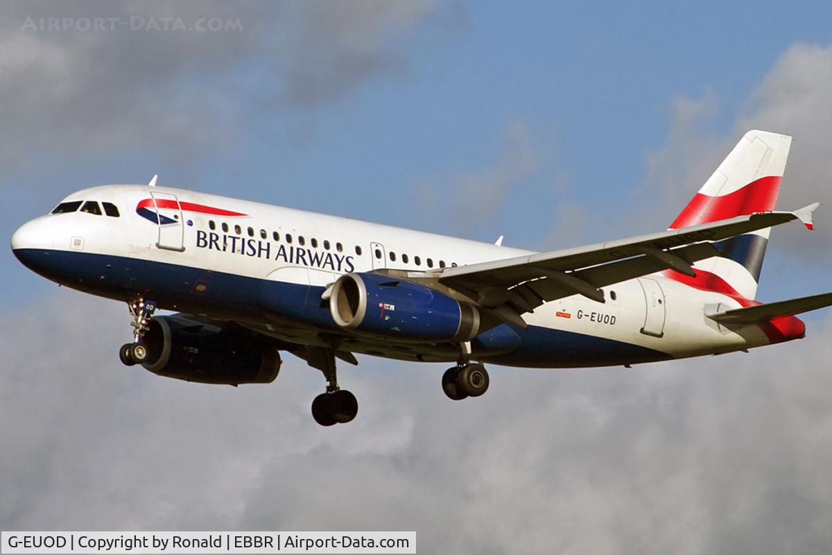 G-EUOD, 2001 Airbus A319-131 C/N 1558, at bru