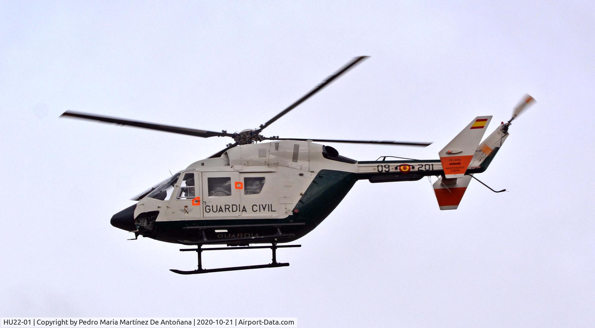 HU22-01, Eurocopter-Kawasaki BK-117A-3 C/N 7029, Ventas de Armentia - Condado de Treviño - España