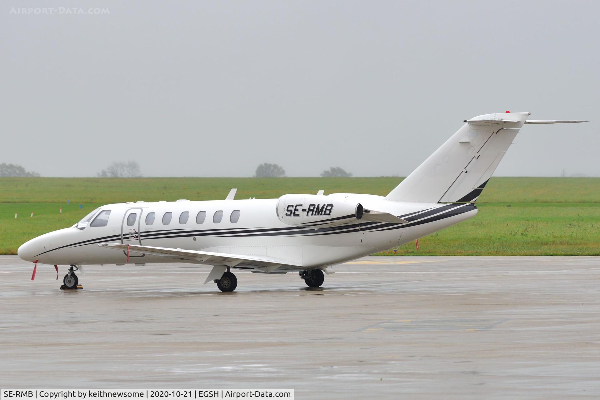 SE-RMB, 2006 Cessna 525B CitationJet CJ3 C/N 525B-0119, Parked at Norwich.