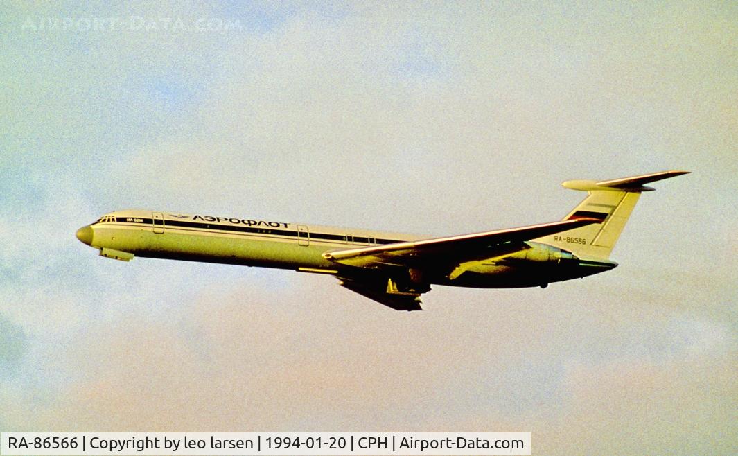 RA-86566, 1993 Ilyushin Il-62M C/N 4255152, Copenhagen20.1.1994