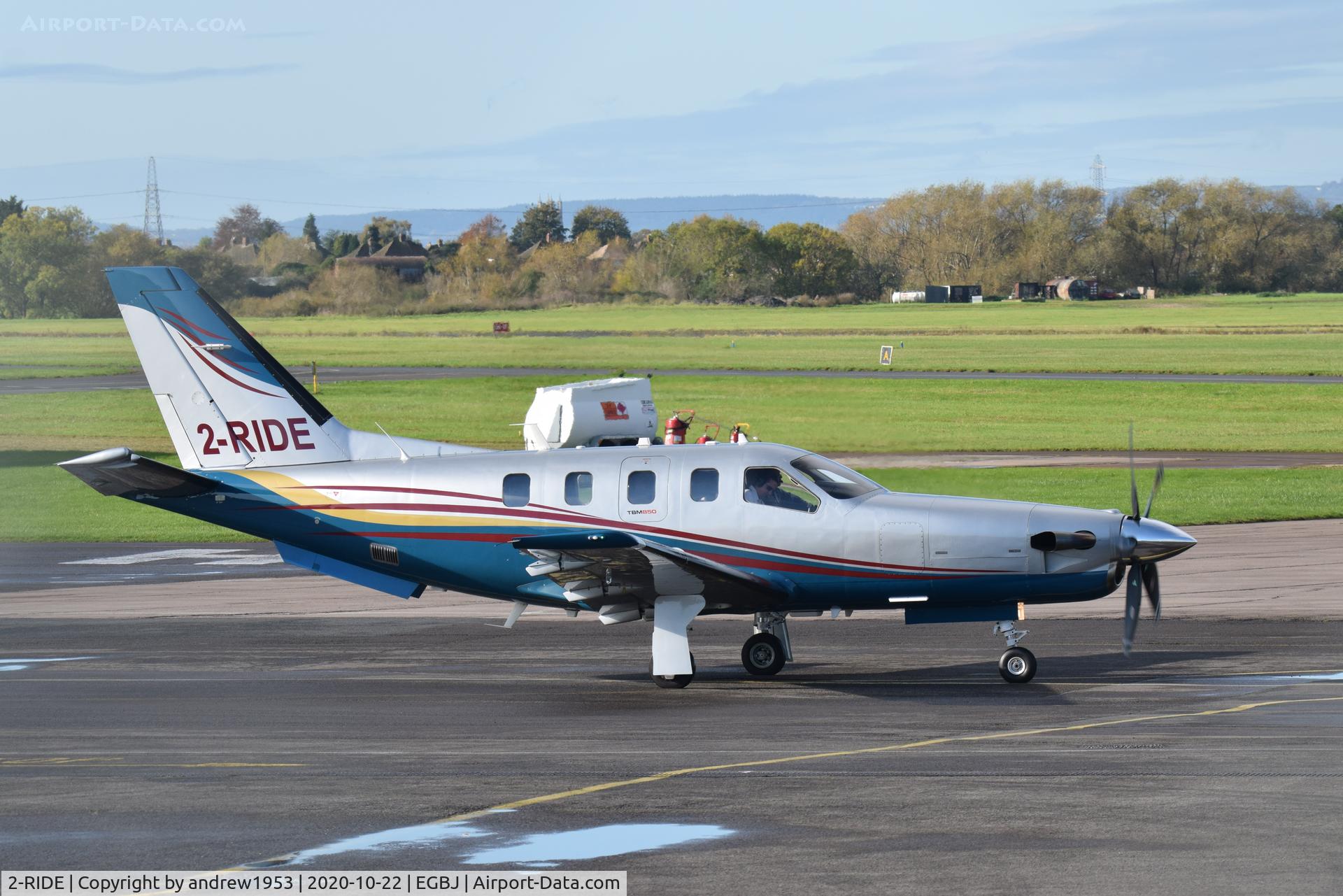 2-RIDE, 2010 Socata TBM-700N C/N 547, 2-RIDE at Gloucestershire Airport.