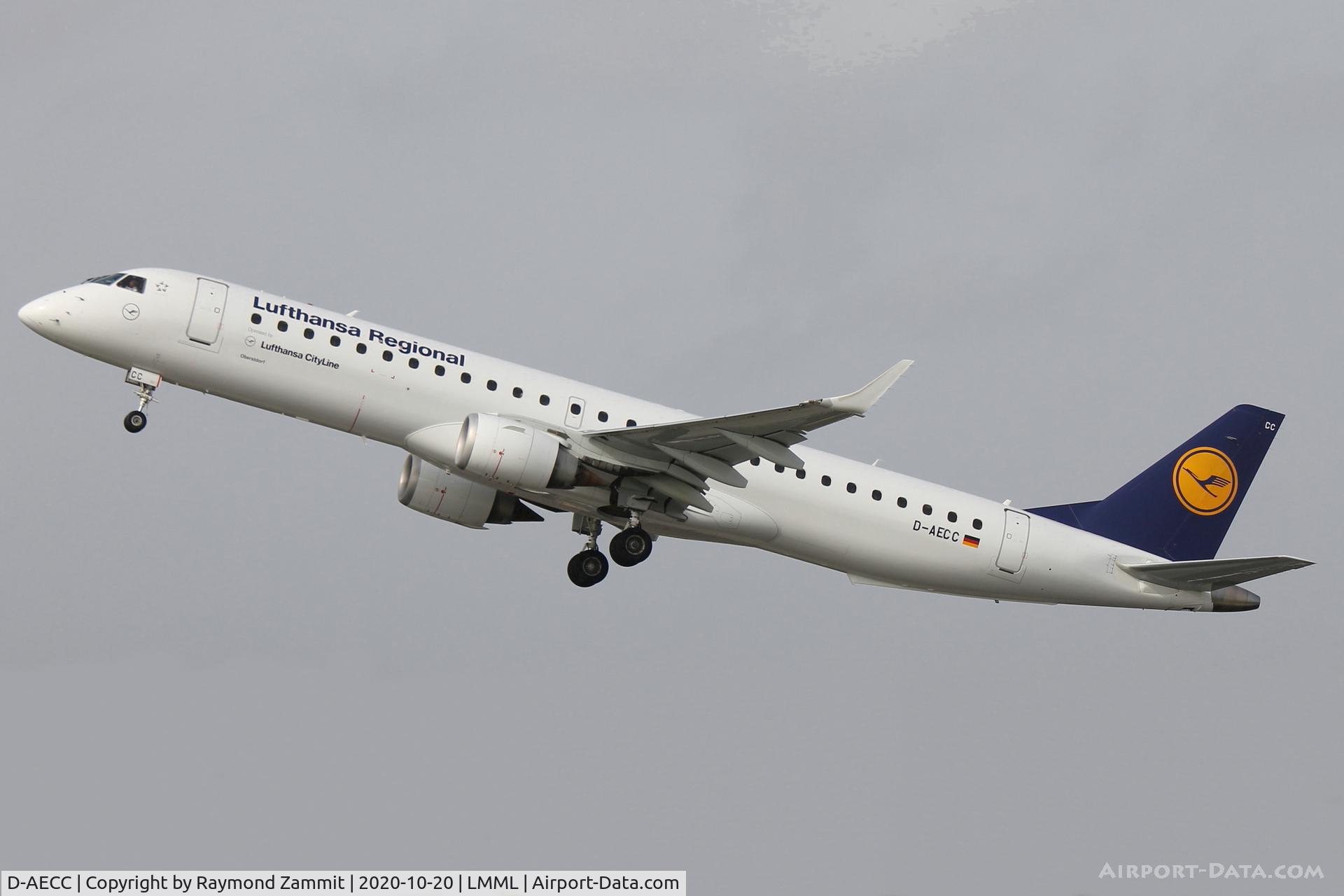 D-AECC, 2009 Embraer 190LR (ERJ-190-100LR) C/N 19000333, Embraer 190LR D-AECC Lufthansa