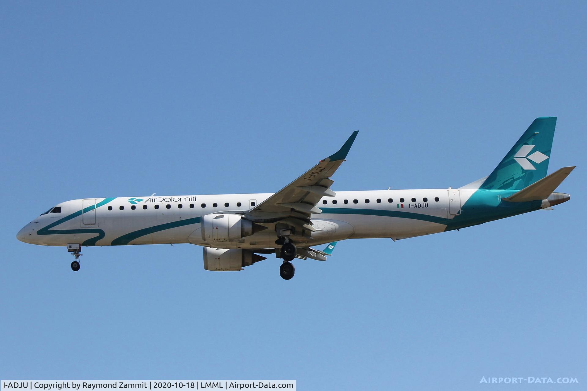 I-ADJU, 2009 Embraer 195LR (ERJ-190-200LR) C/N 19000290, Embraer 195LR I-ADJU Air Dolomiti