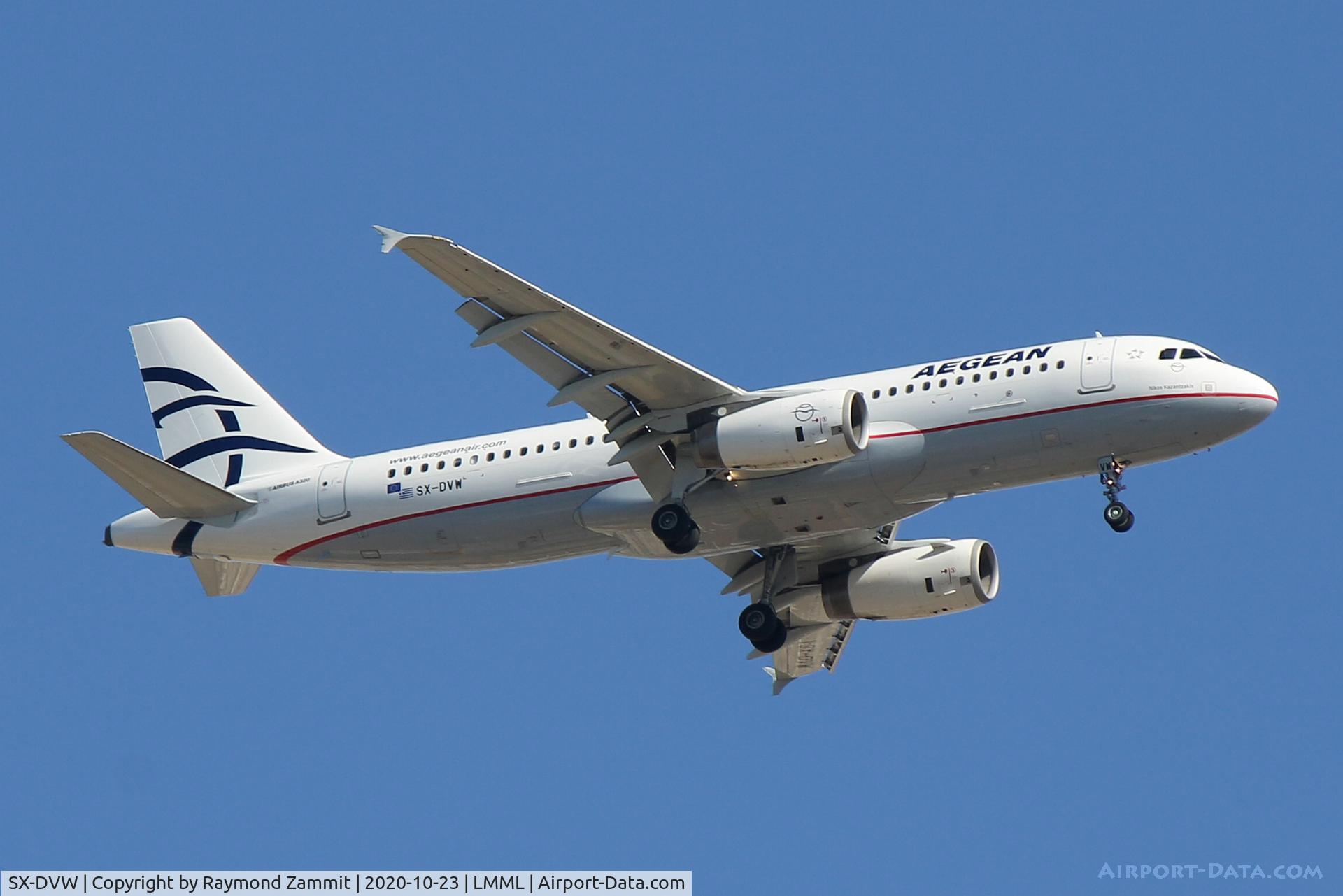 SX-DVW, 2009 Airbus A320-232 C/N 3785, A320 SX-DVW Aegean Airlines