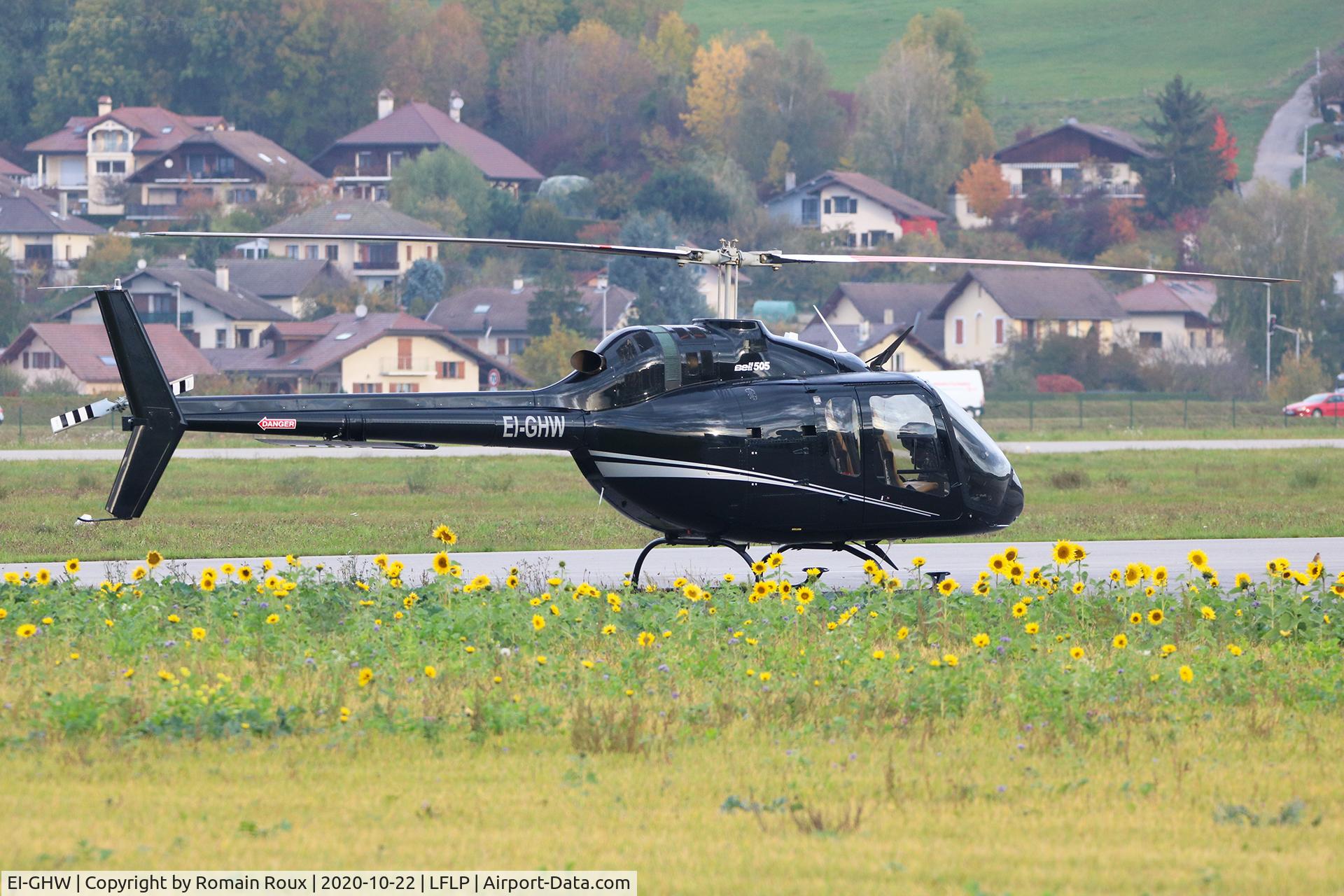 EI-GHW, 2018 Bell 505 Jet Ranger X C/N 65155, Parked